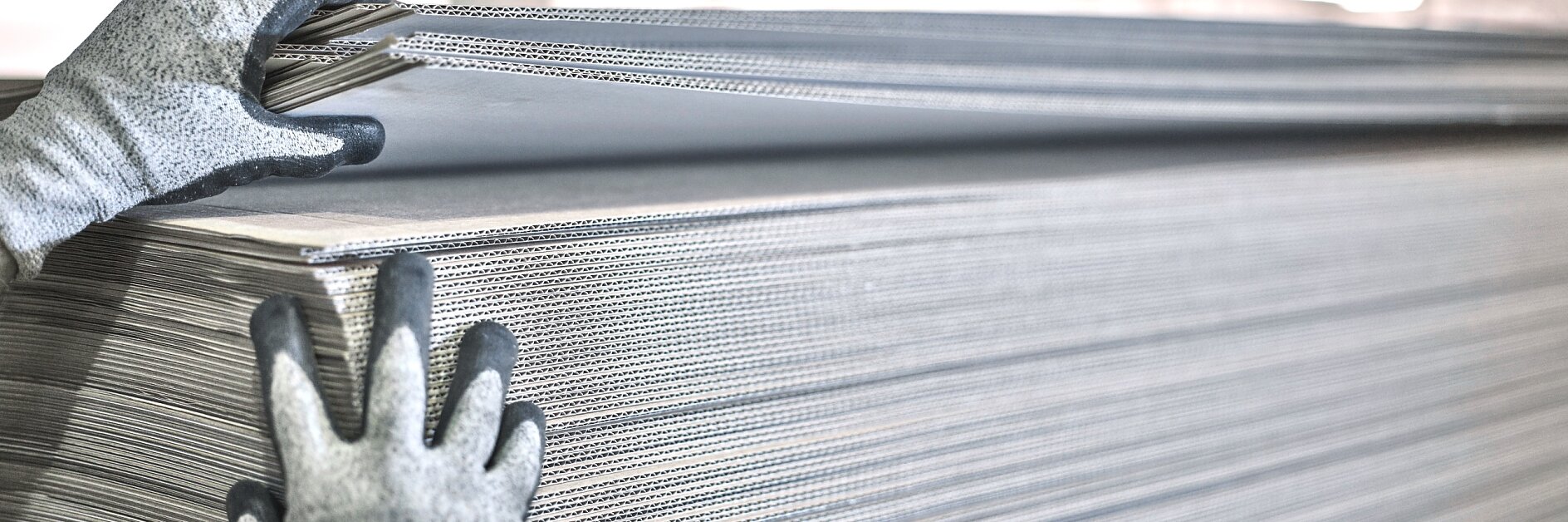 Corrugator Pile of Sheets