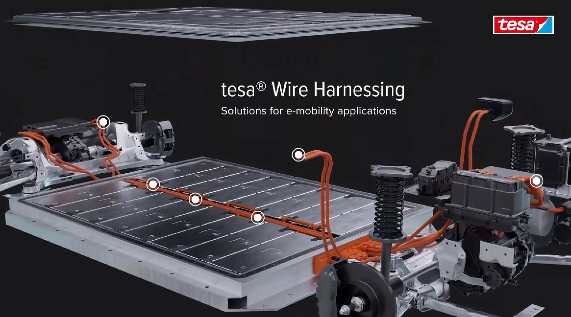 E-Powertrain Animation tesa Wire Harnessing