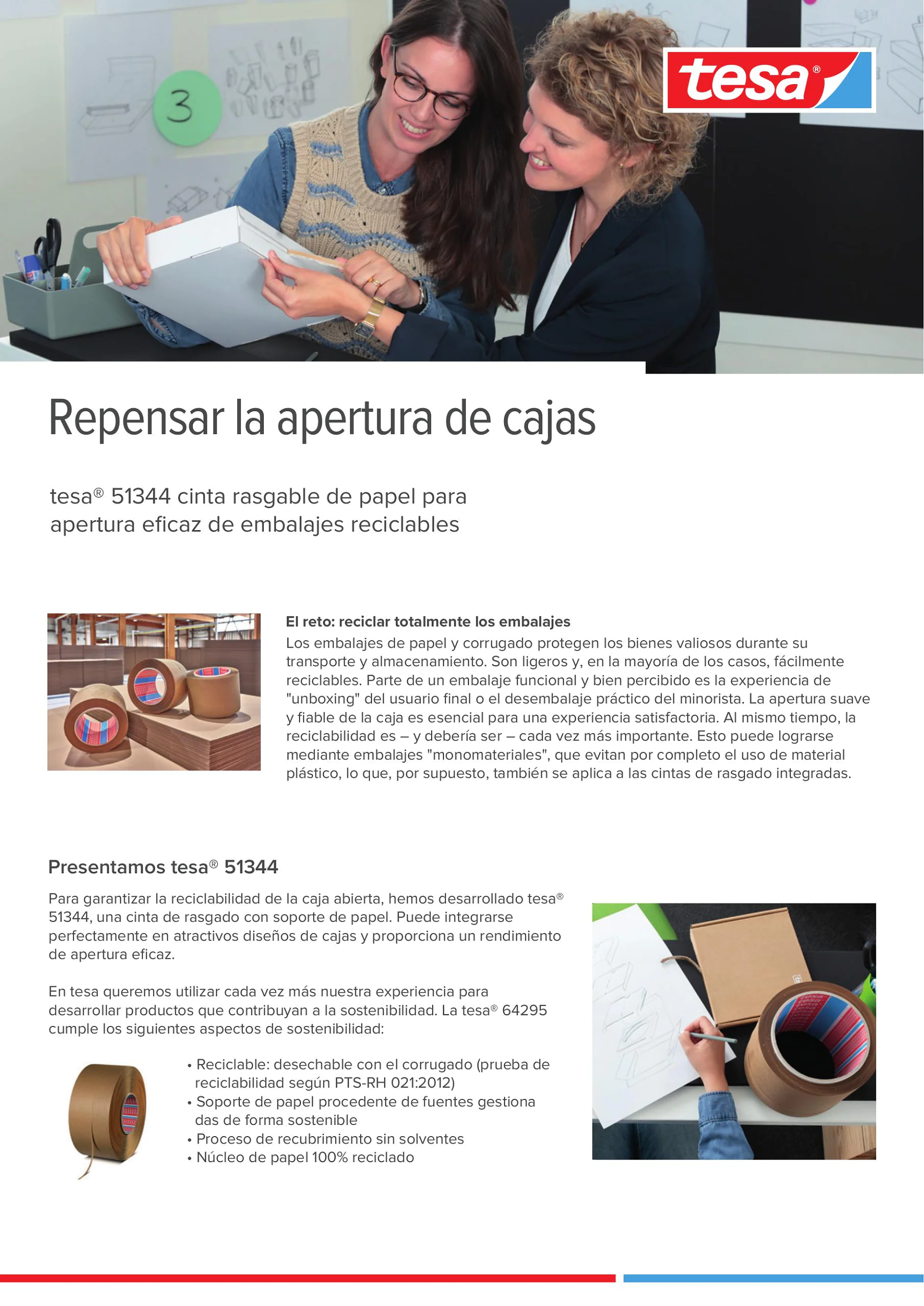tesa® 51344 Cinta rasgadora de papel tesa® 51344 Cinta rasgadora de papel
