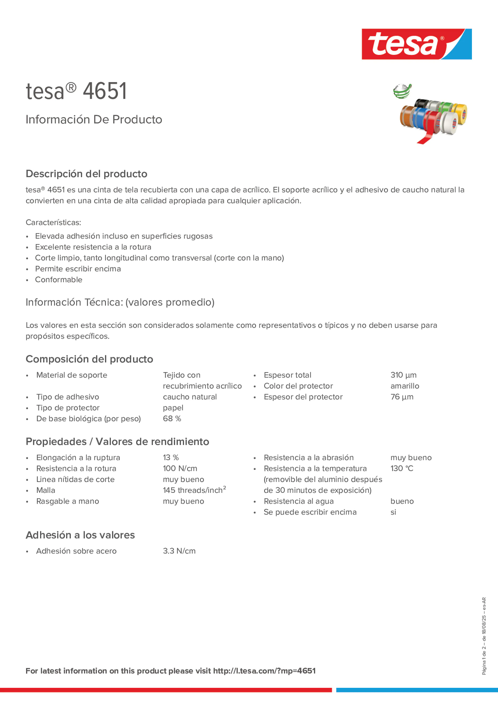 Product information_tesa® 04651_es-AR