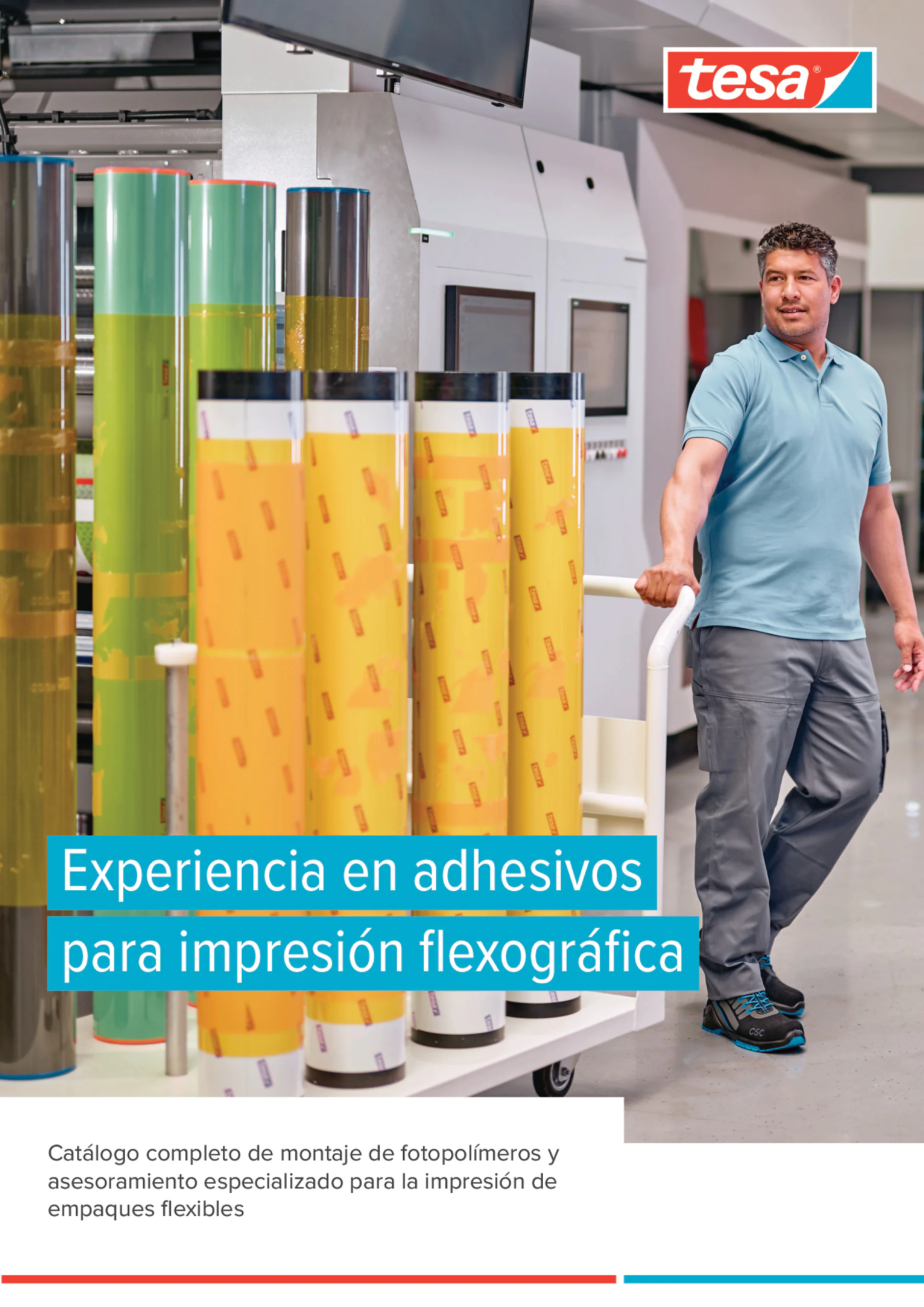 Experiencia en adhesivos para impresión flexográfica