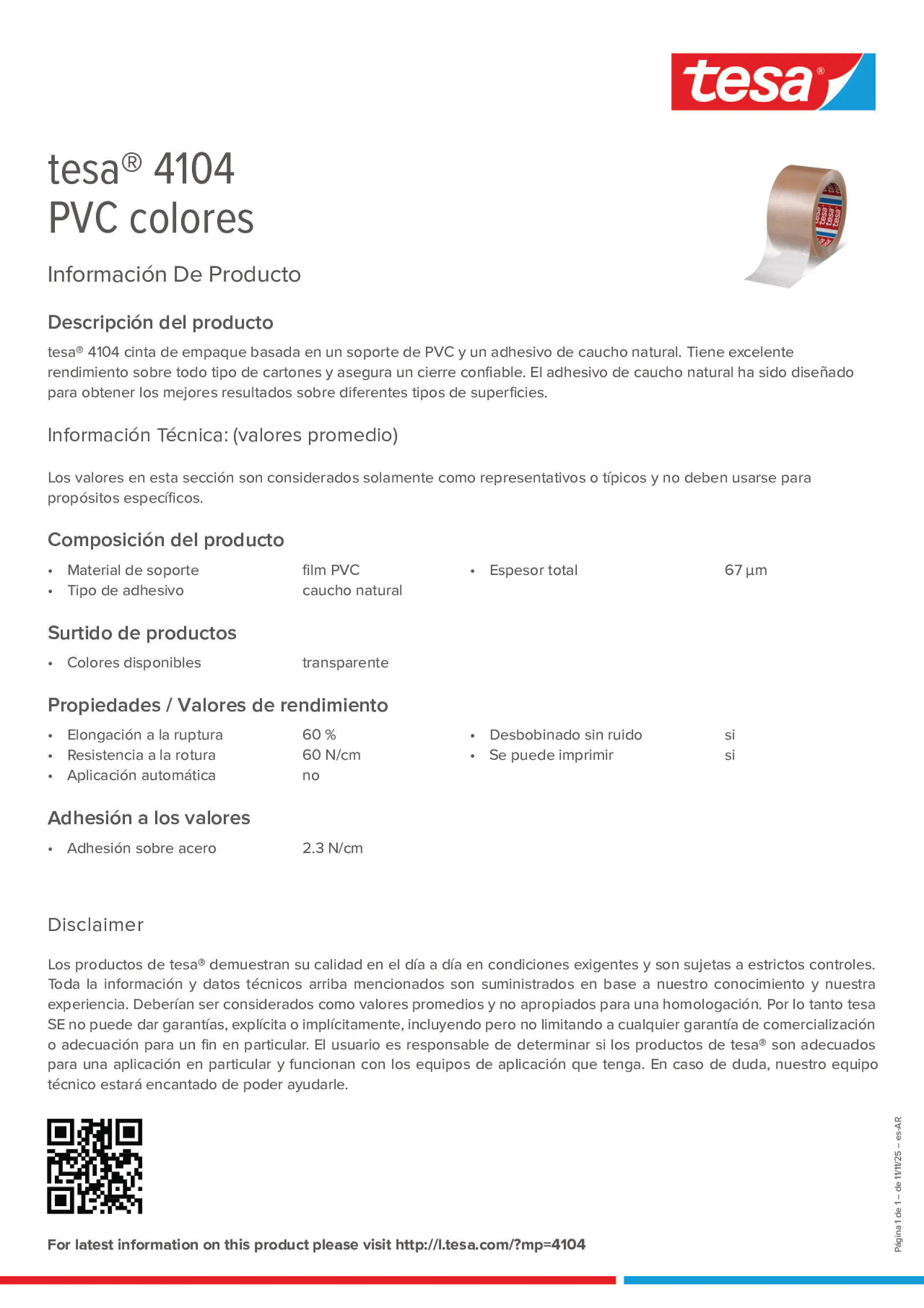 Product information_tesa® 04104_es-AR