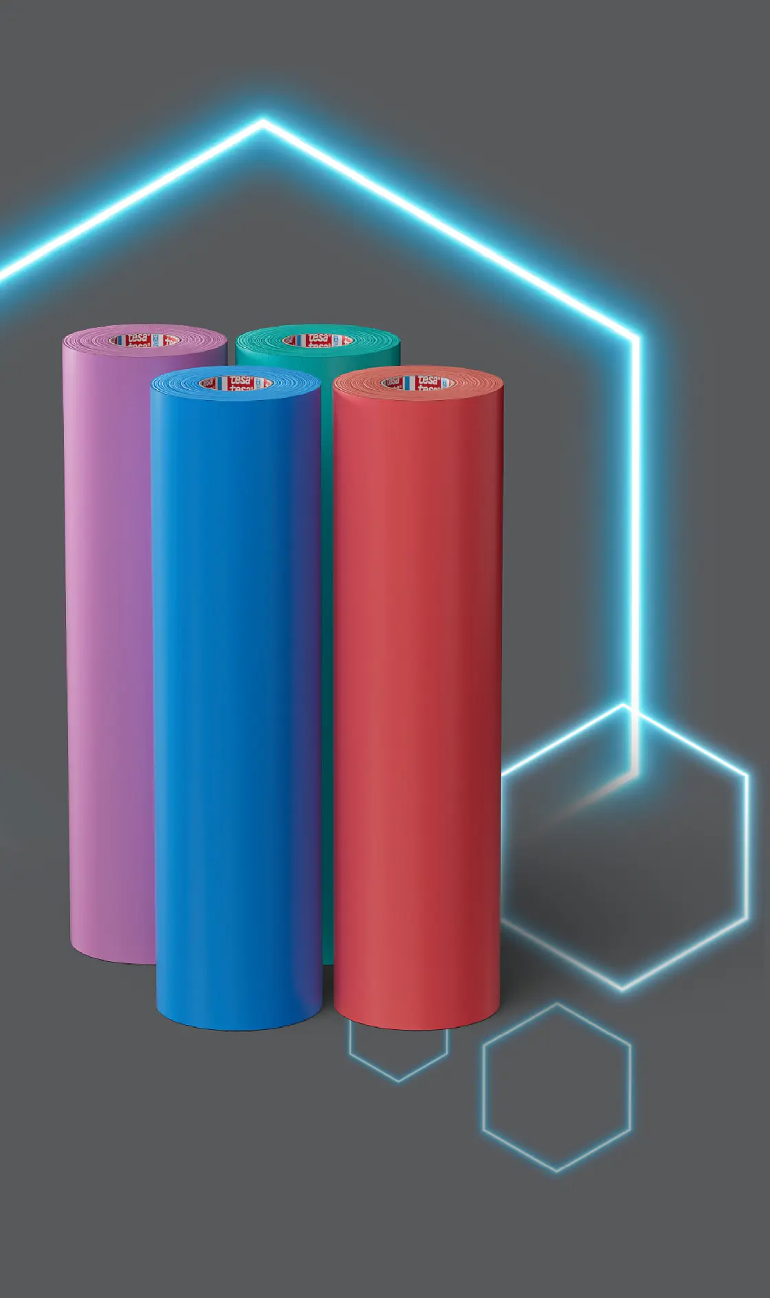 Rollos de cintas de montaje de clichés tesa® Softprint para impresión flexográfica