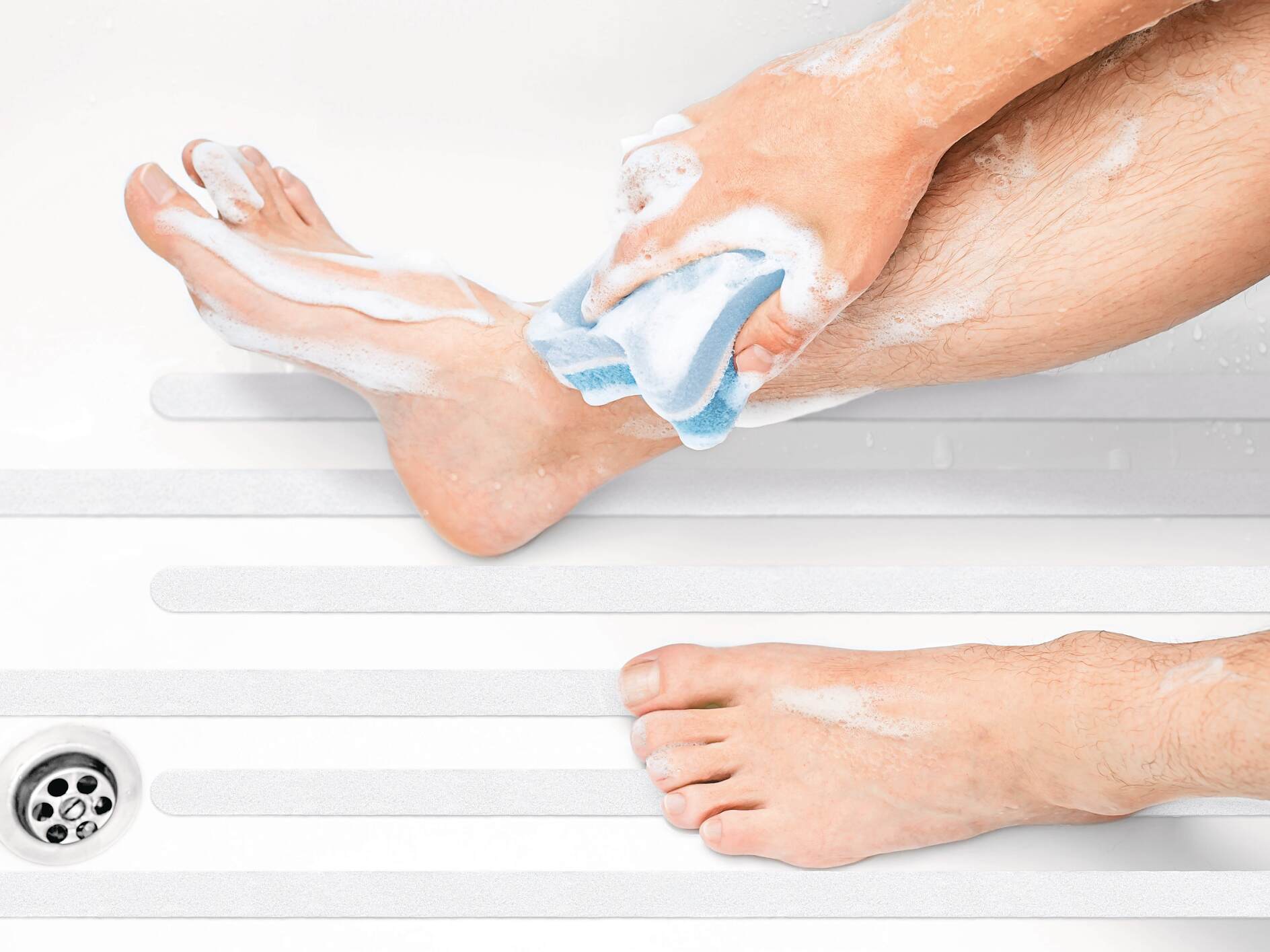Pegatinas antideslizantes para bañera, tiras de seguridad antideslizantes,  peldaños de ducha para evitar superficies resbaladizas, cinta de agarre