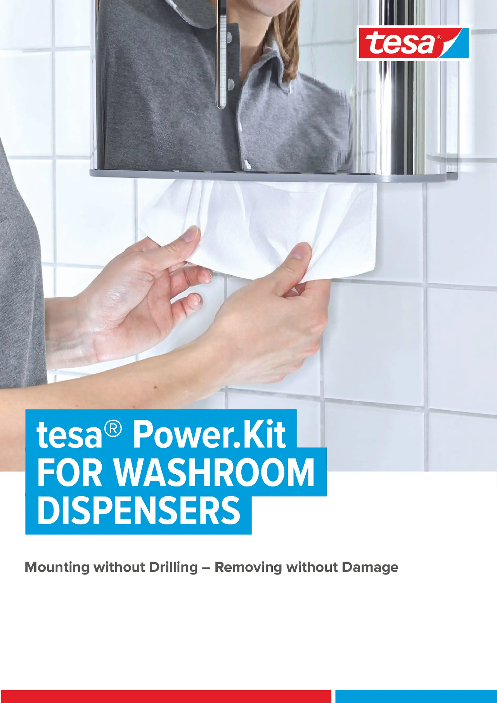 tesa PowerKit for professional washroom dispensers brochure