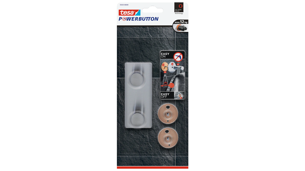 [en-en] Powerbutton Classic hook double metal