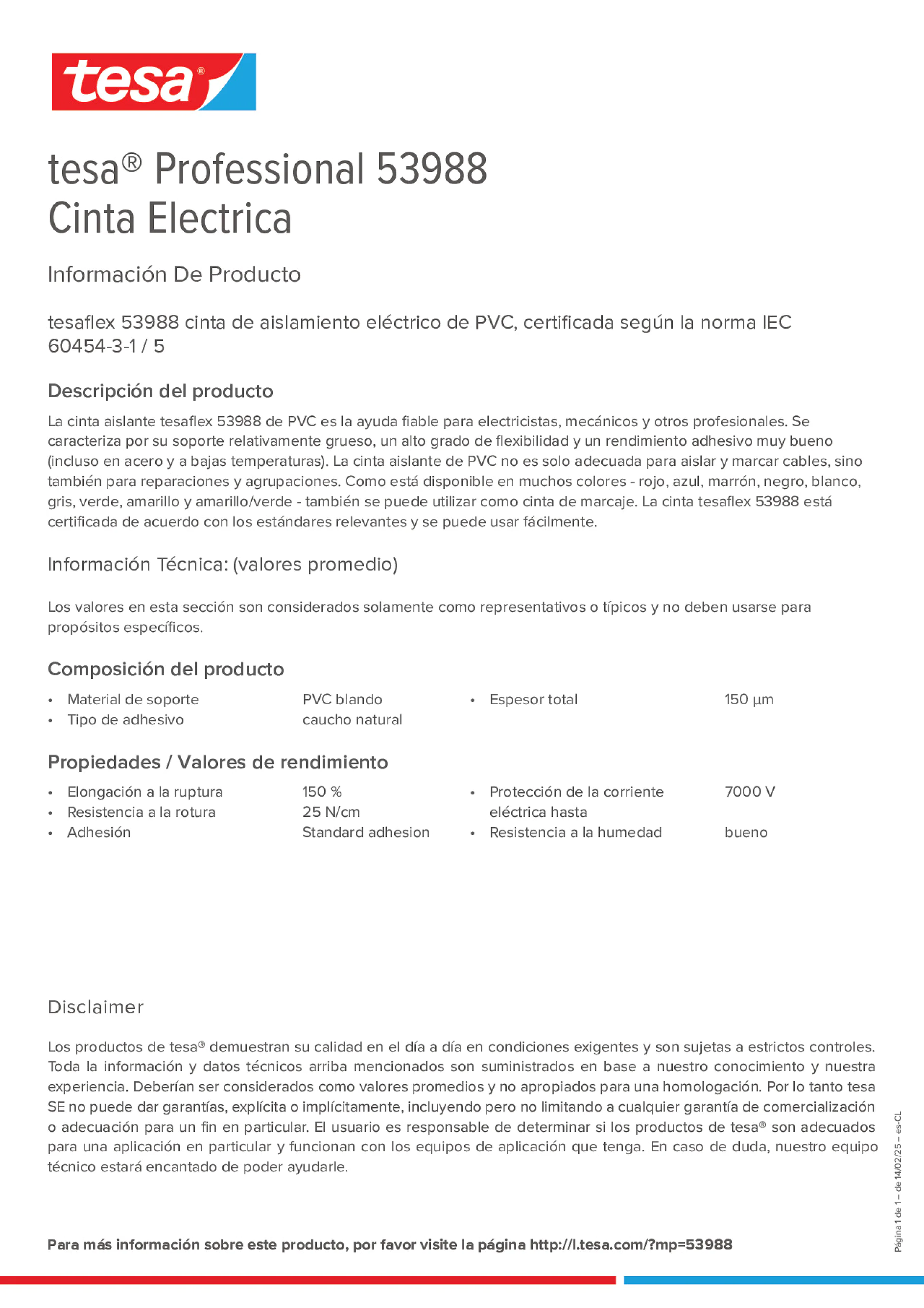 Product information_tesa® Professional 53988_es-CL
