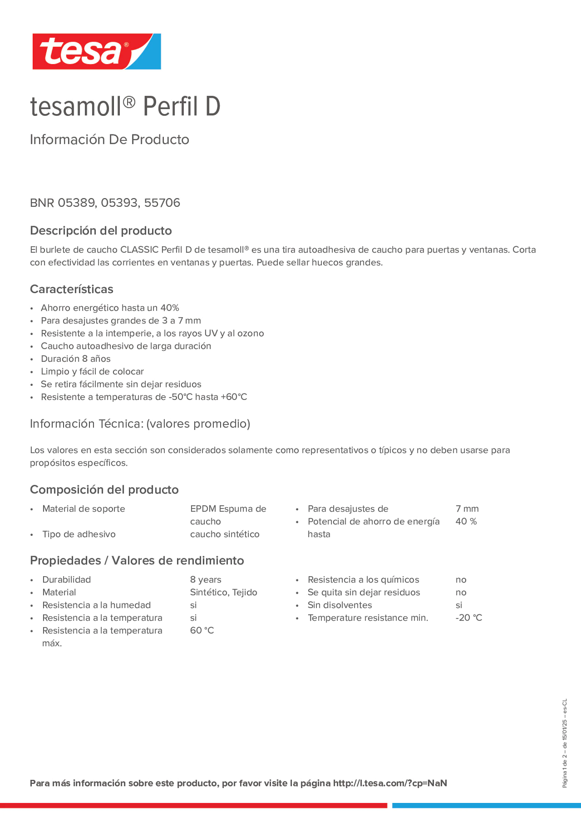 Product information_tesamoll® 5393_es-CL