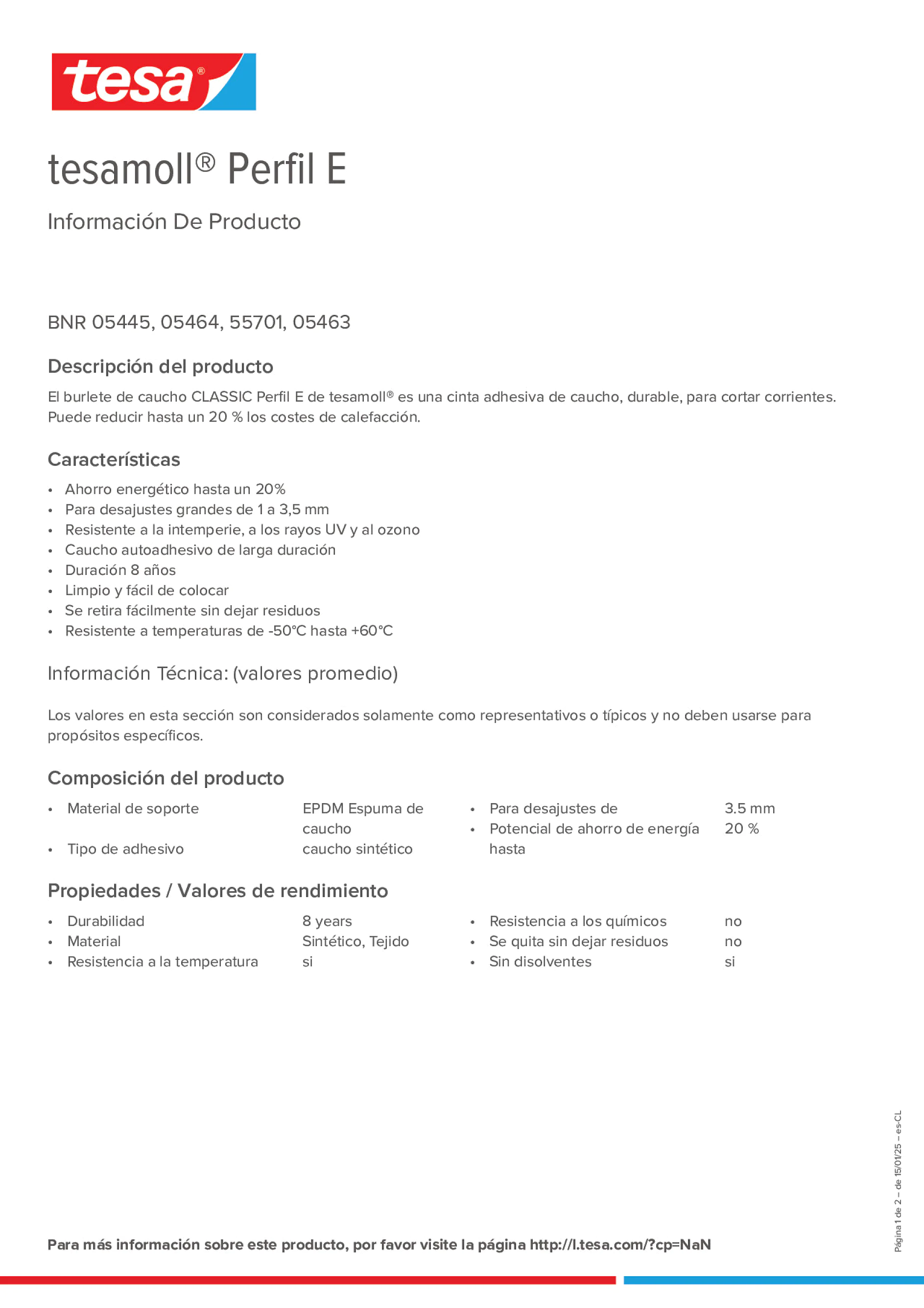 Product information_tesamoll® 5499_es-CL