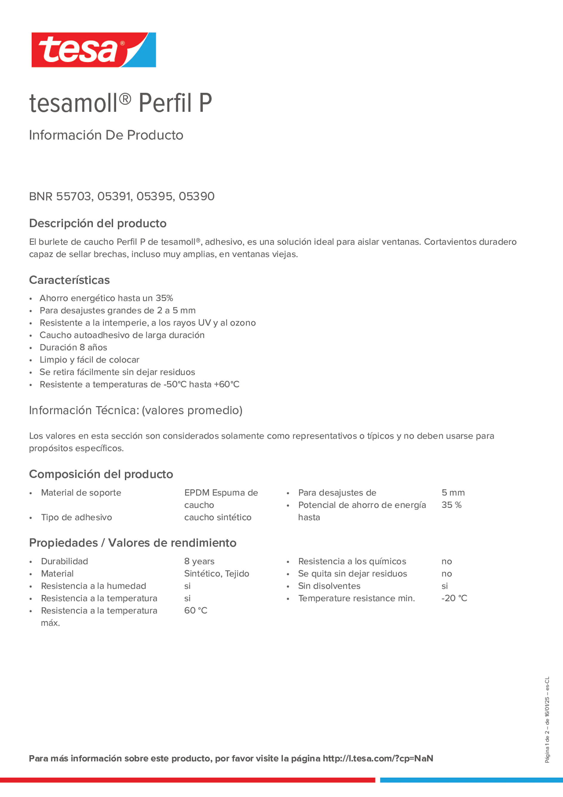 Product information_tesamoll® 5366_es-CL