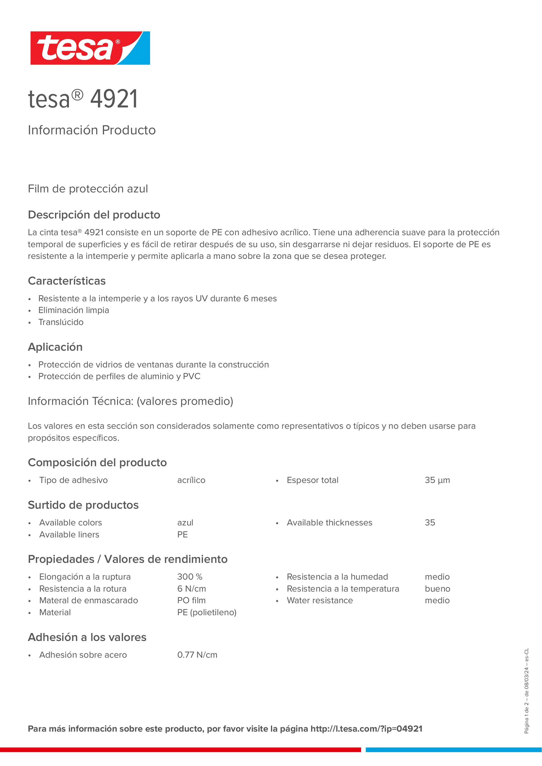 Product information_tesa® 04921_es-CL