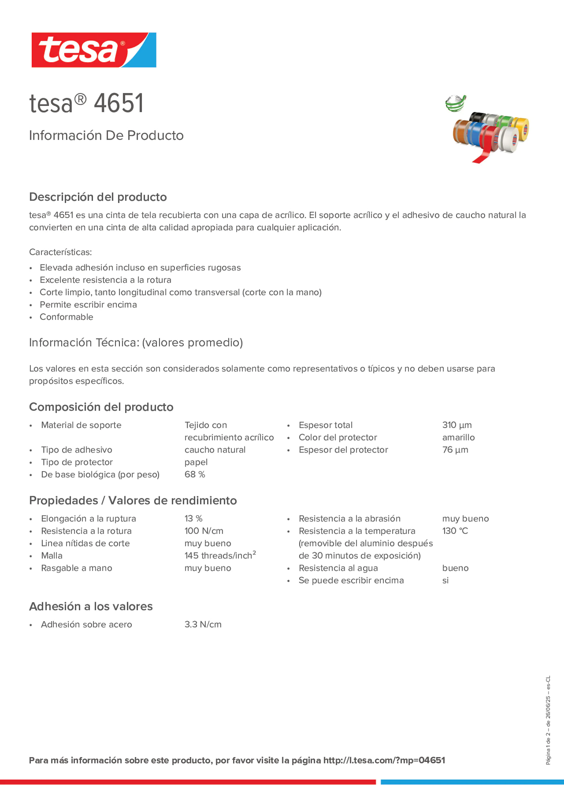 Product information_tesa® 04651_es-CL