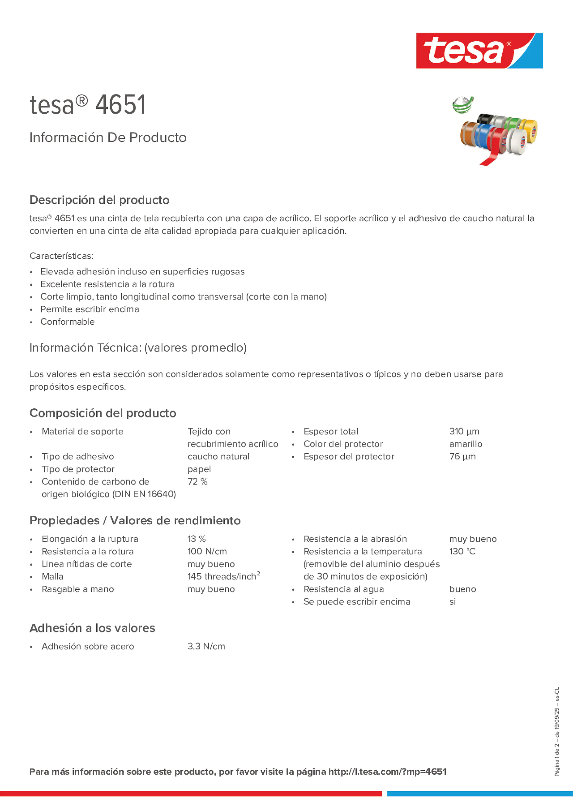 Product information_tesa® 04651_es-CL