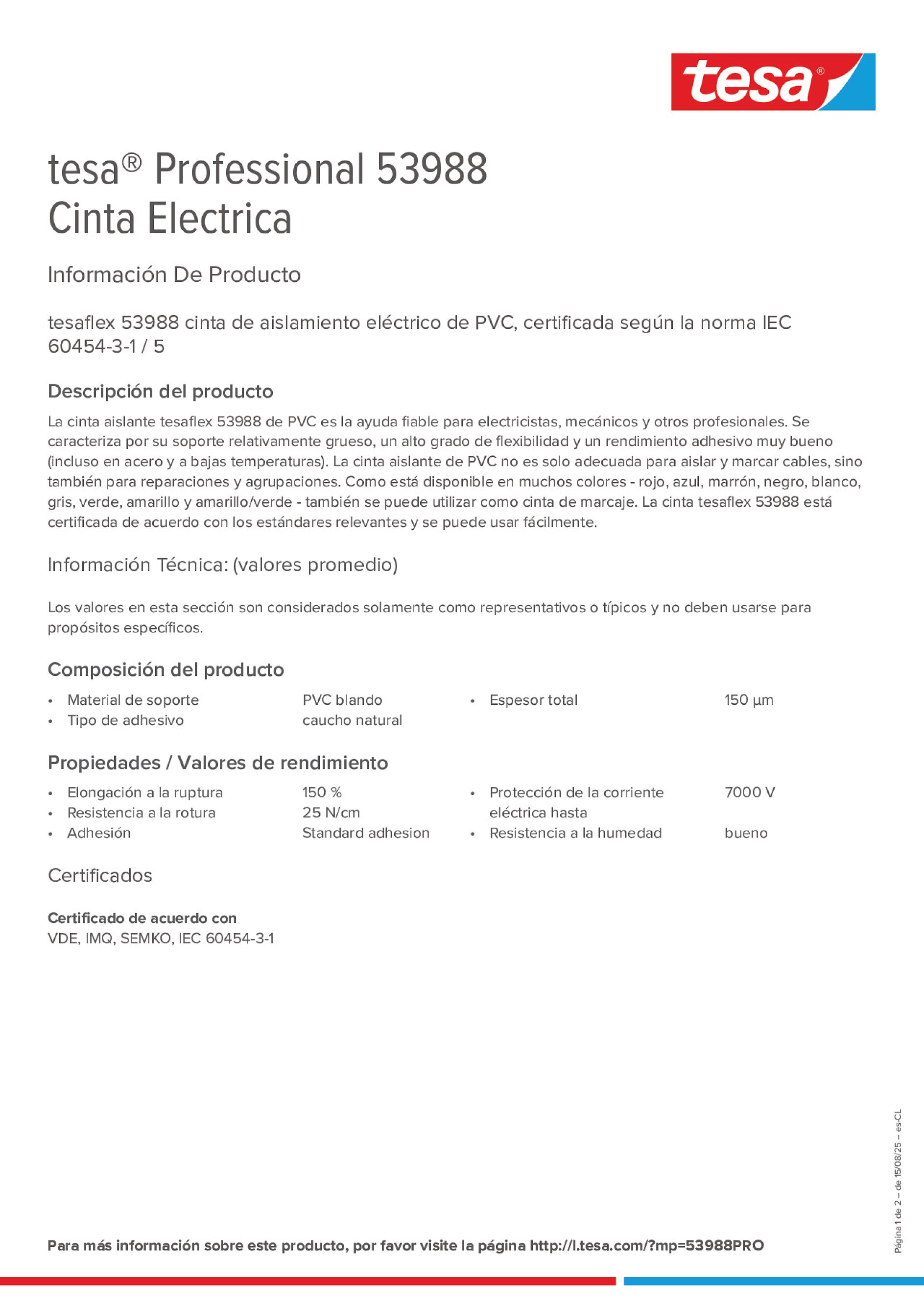 Product information_tesa® Professional 53988_es-CL