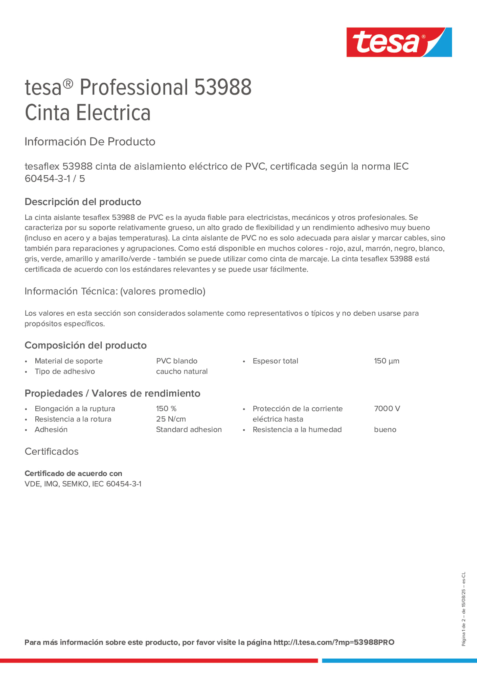 Product information_tesa® Professional 53988_es-CL