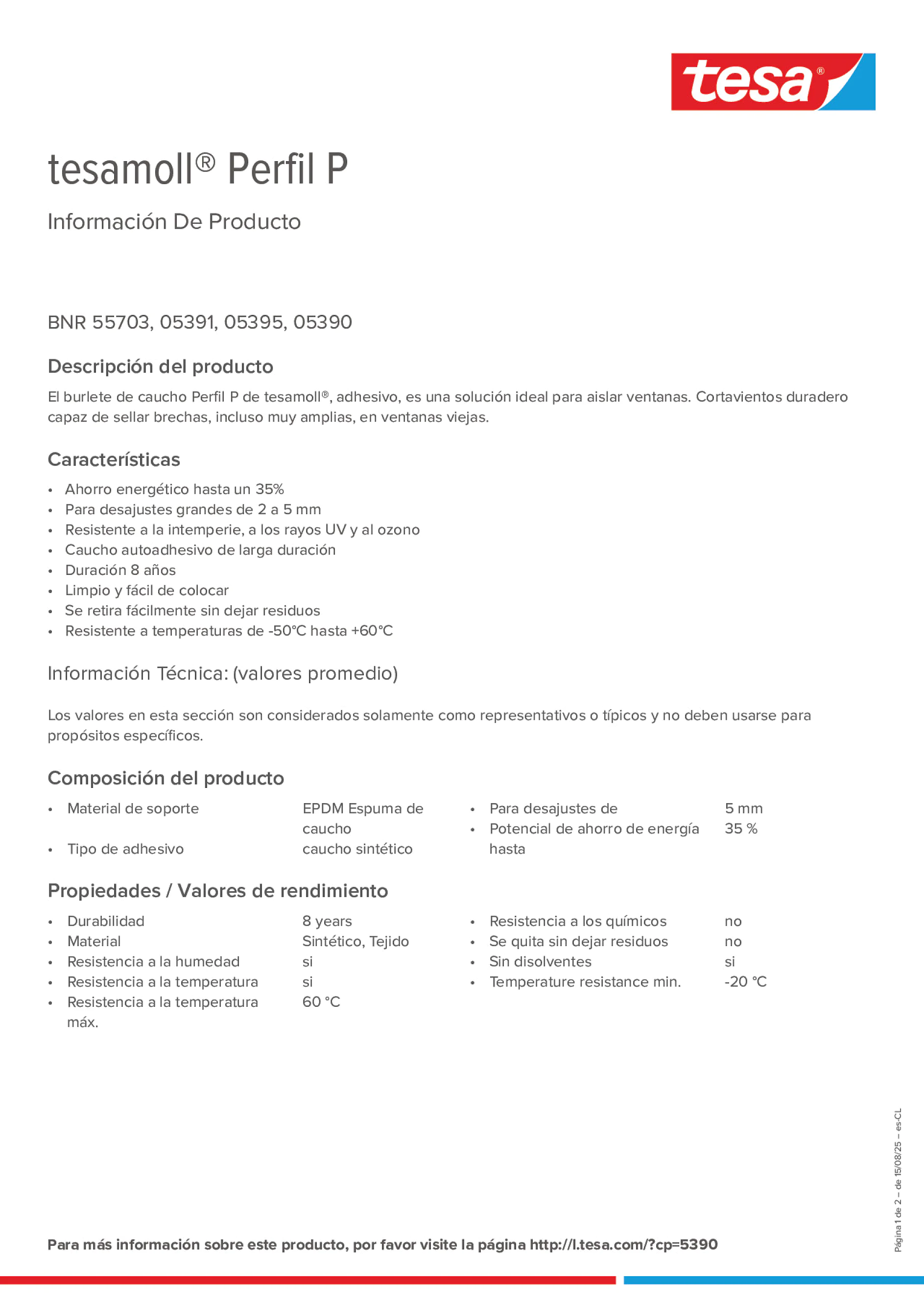 Product information_tesamoll® 5366_es-CL