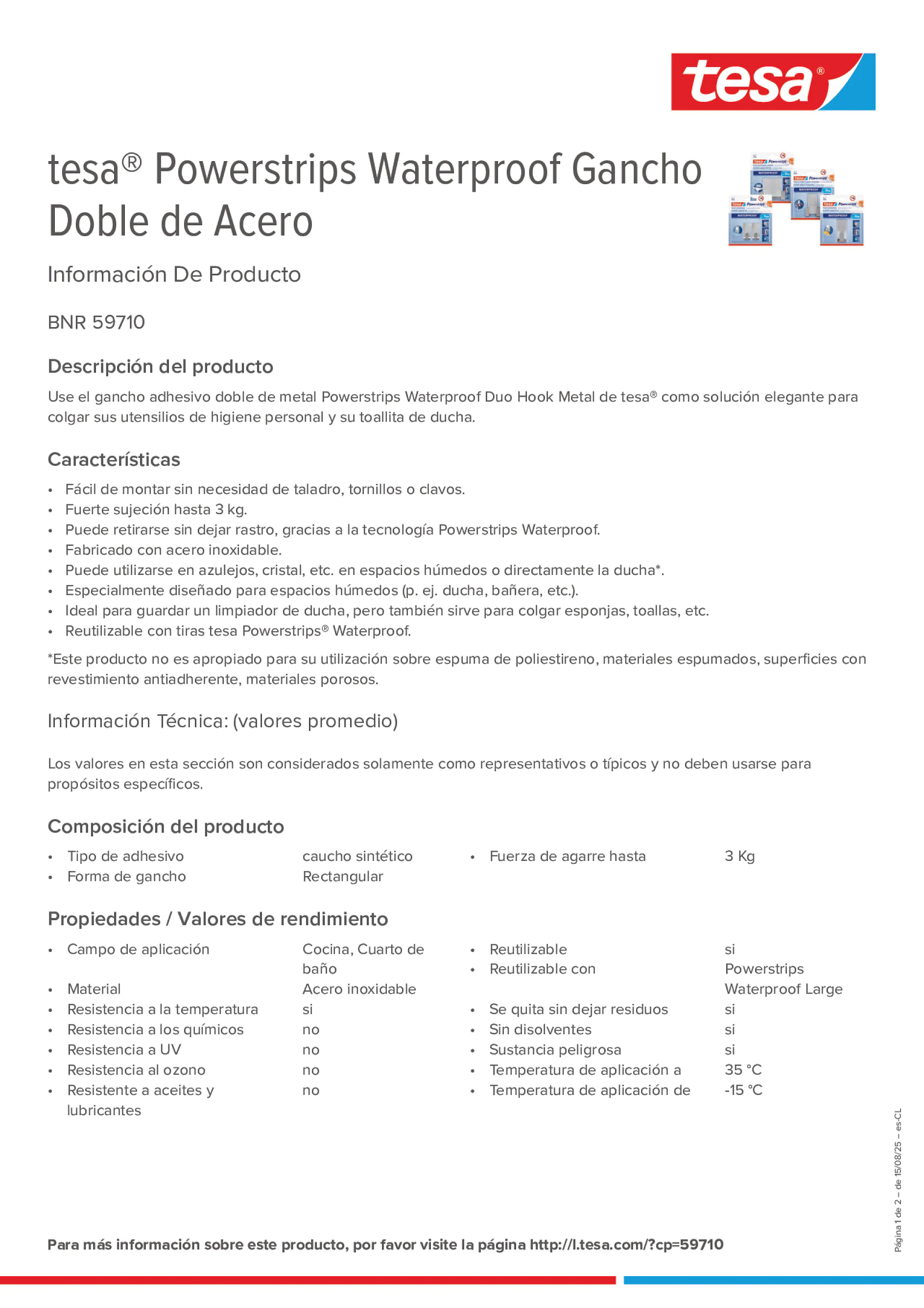 Product information_tesa® Powerstrips 59710_es-CL