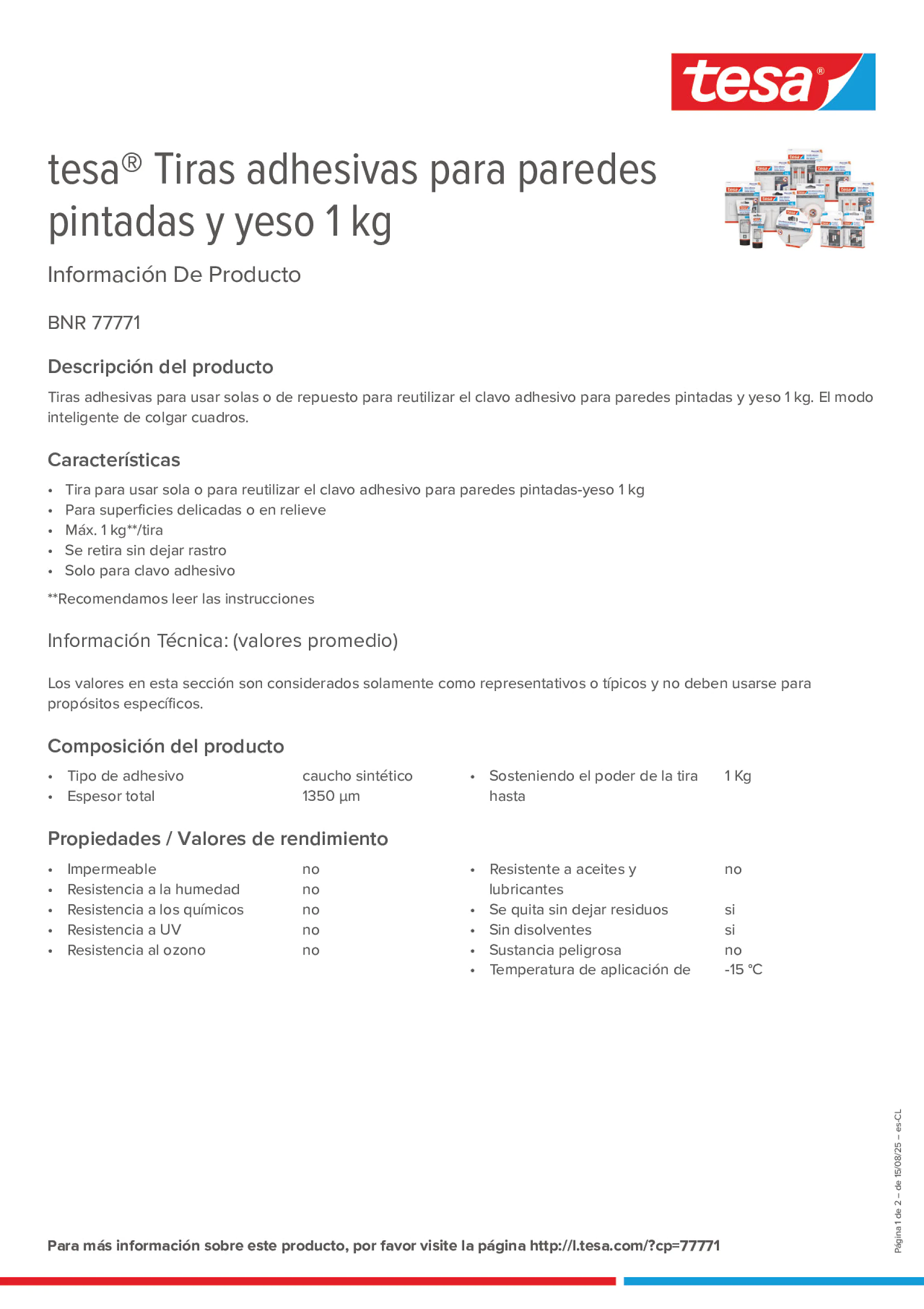 Product information_tesa® 77771_es-CL