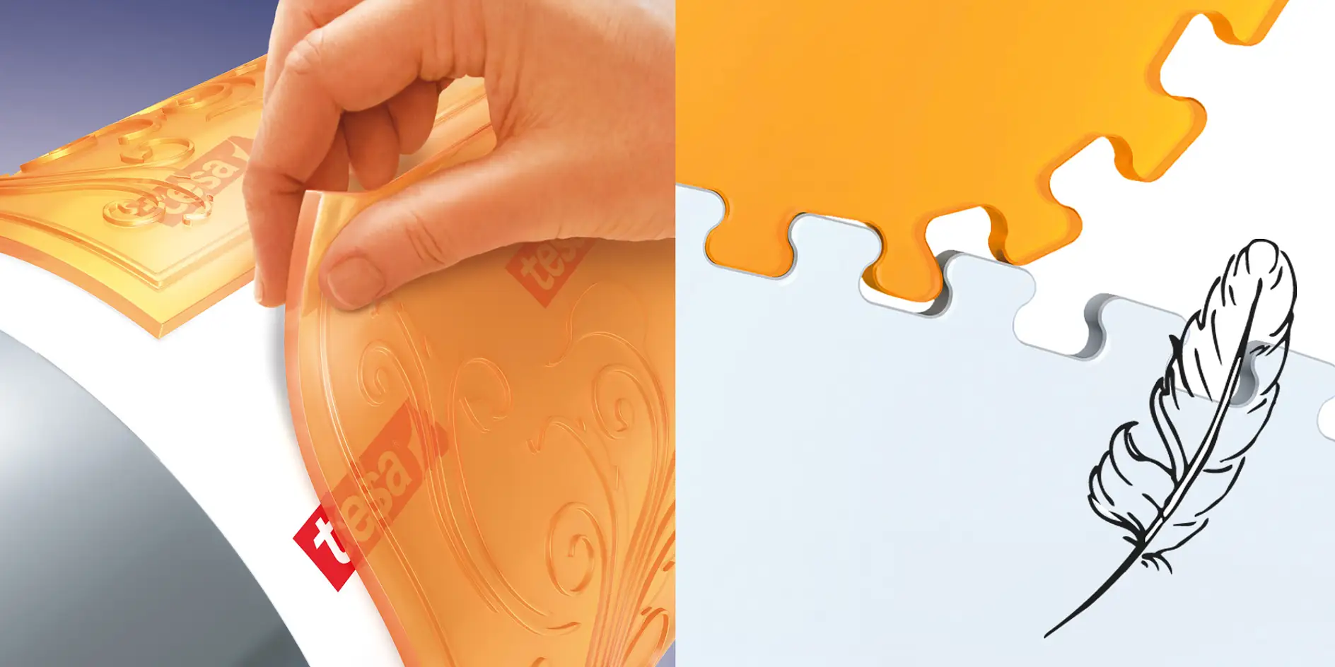 El adhesivo Snap-on permite desmontar fácilmente la plancha y la cinta