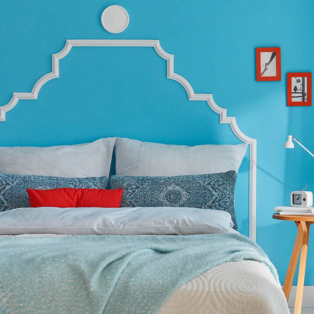 Create this beautiful DIY headboard