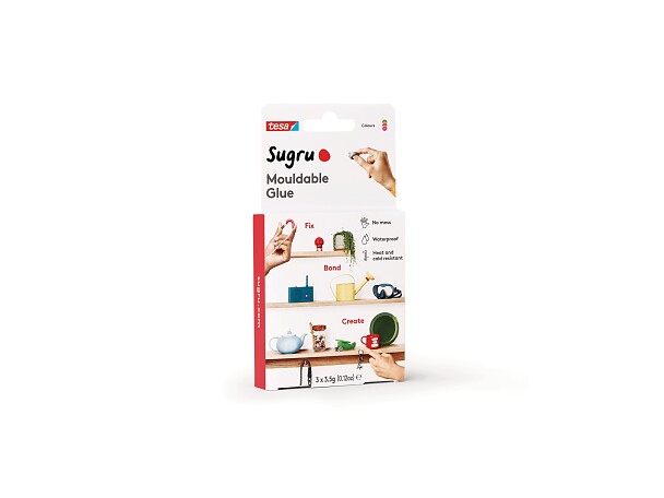 Sugru - Colla modellabile con formula originale, adesivo multiuso