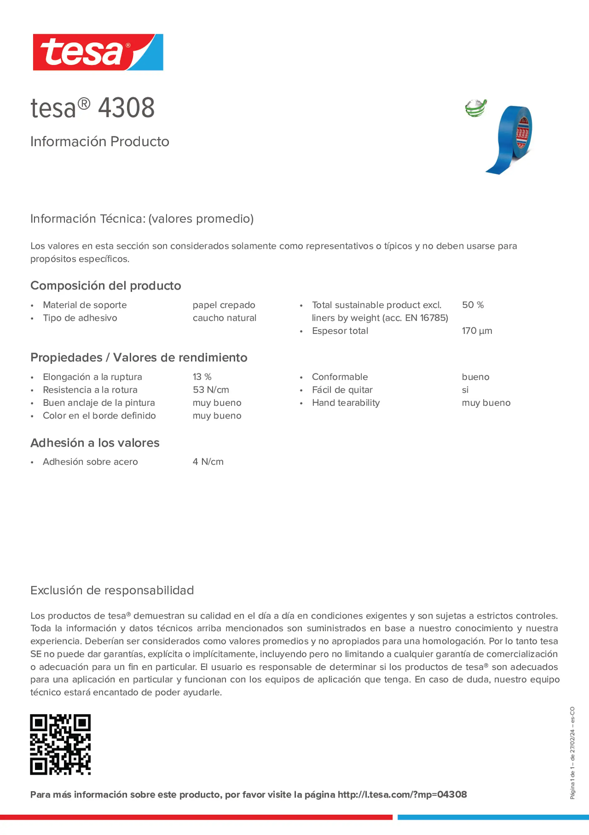 Product information_tesa® 04308_es-CO