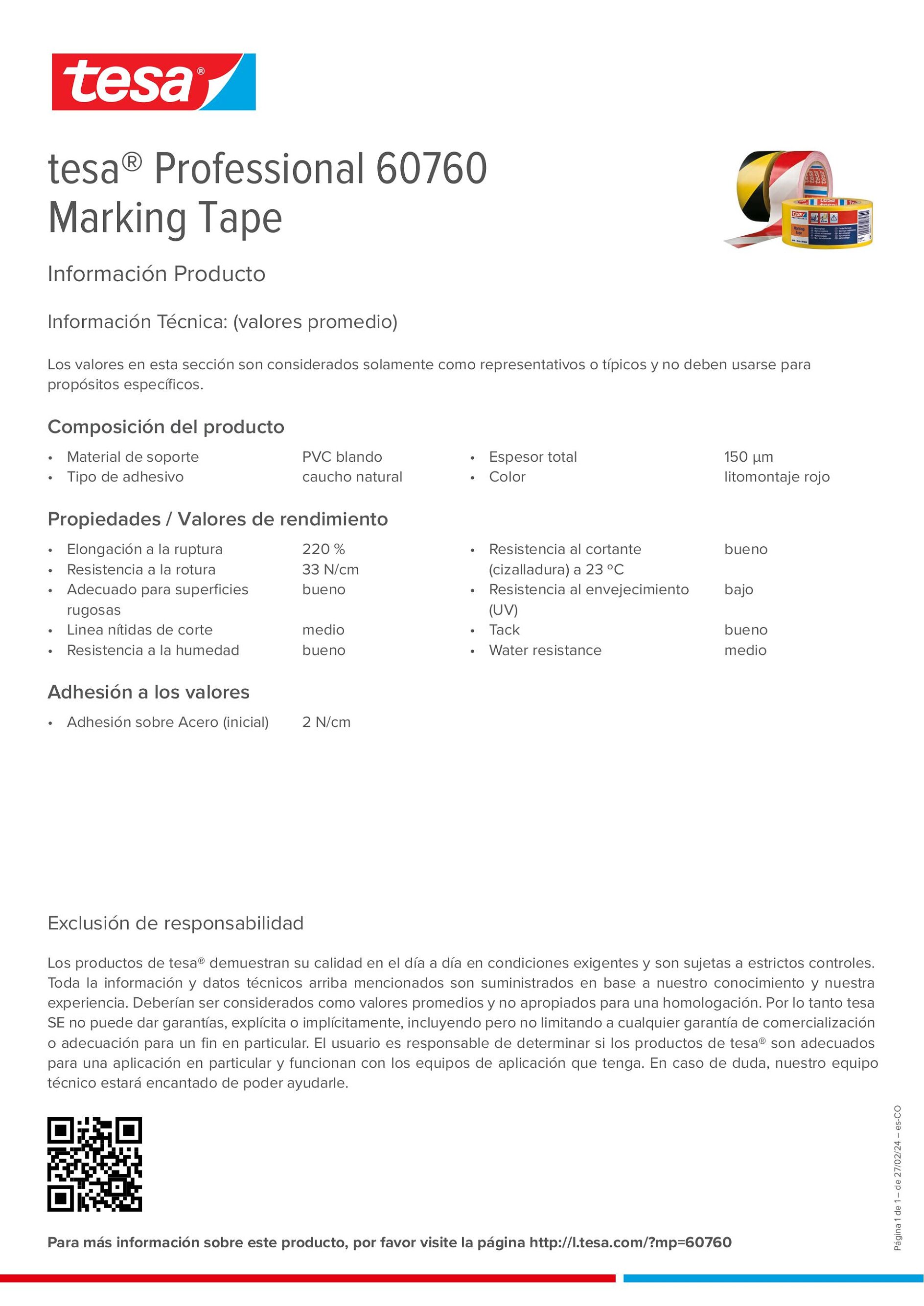 tesa® Professional 60760 Marking Tape - tesa