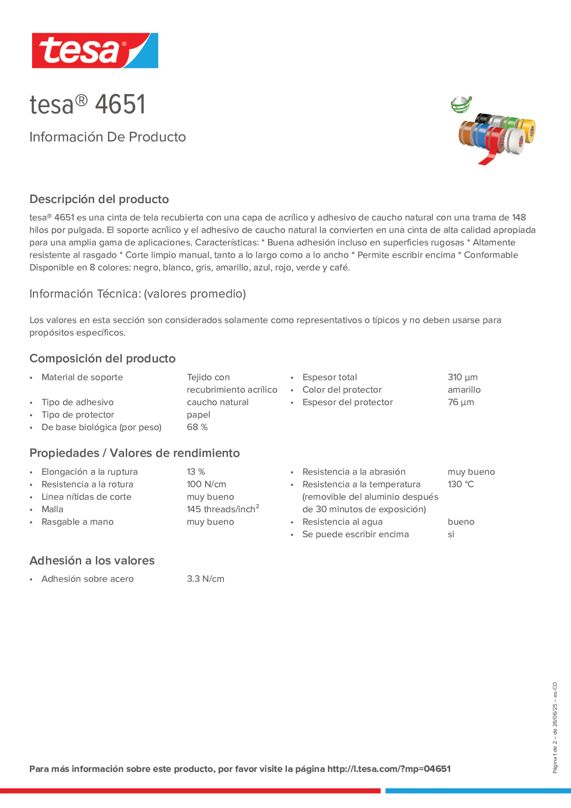 Product information_tesa® 04651_es-CO
