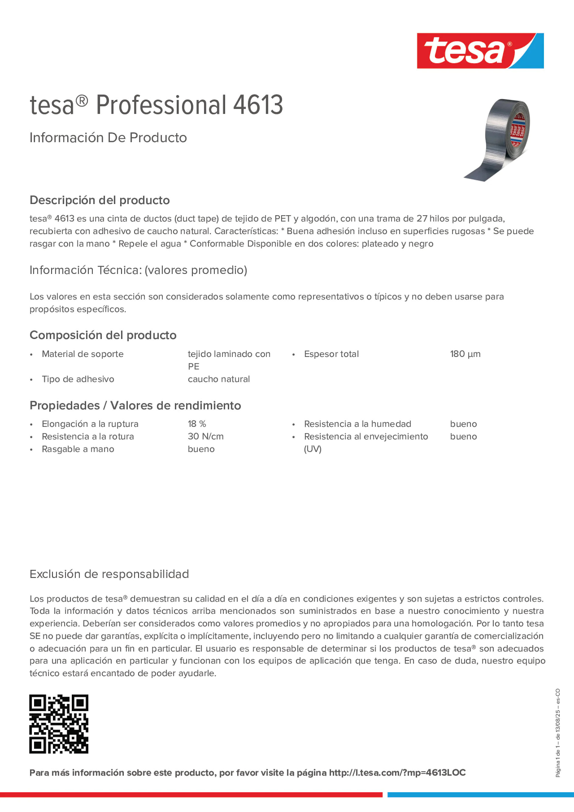 Product information_tesa® Professional 04613_es-CO