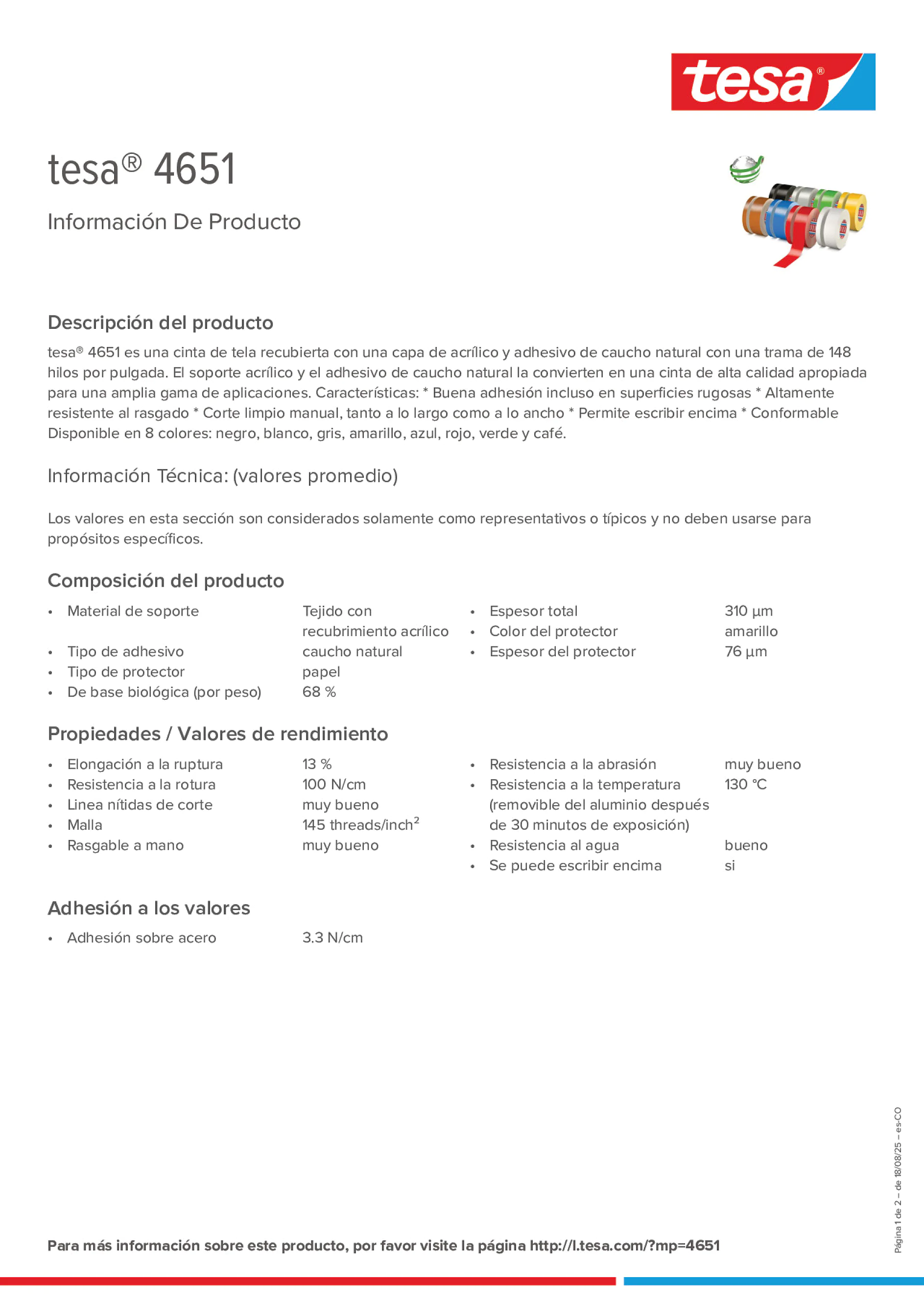 Product information_tesa® 04651_es-CO