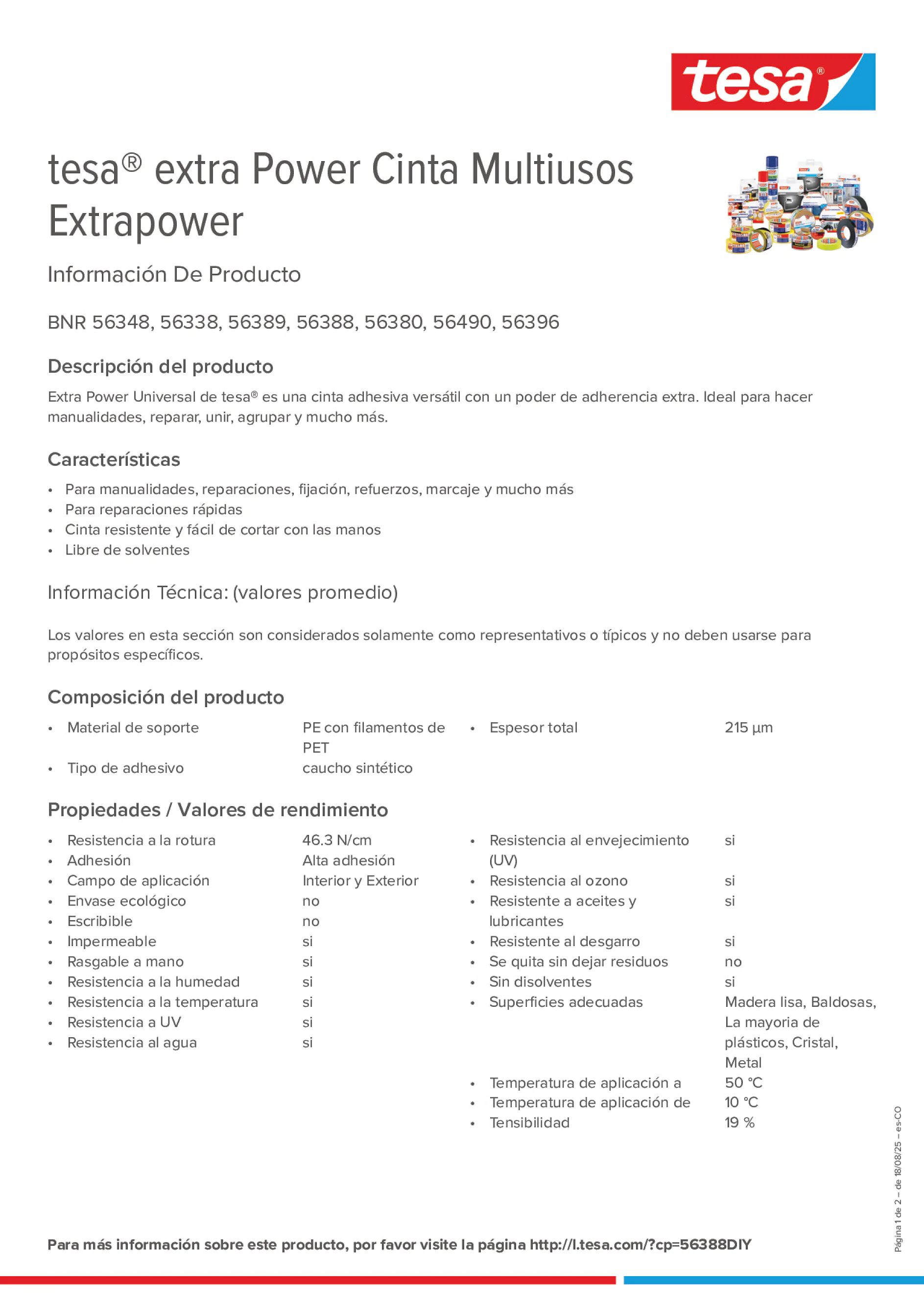 Product information_tesa® extra Power 56348_es-CO