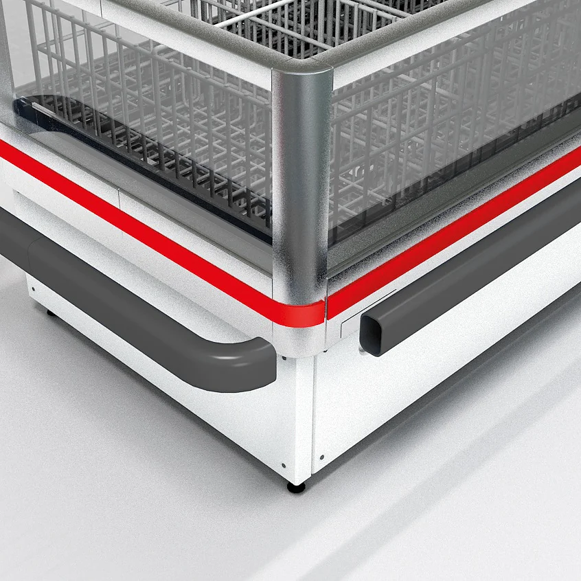 Los perfiles de protección se fijan a la carcasa de metal de un electrodoméstico usando cinta adhesiva.