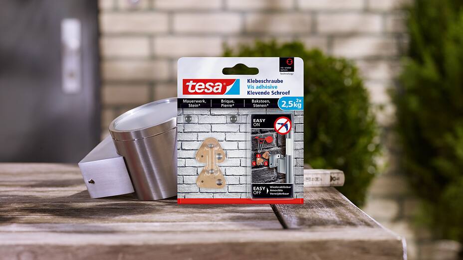 How to use a tesa® Adhesive Screw Triangular for Brick & Stone 2.5kg.