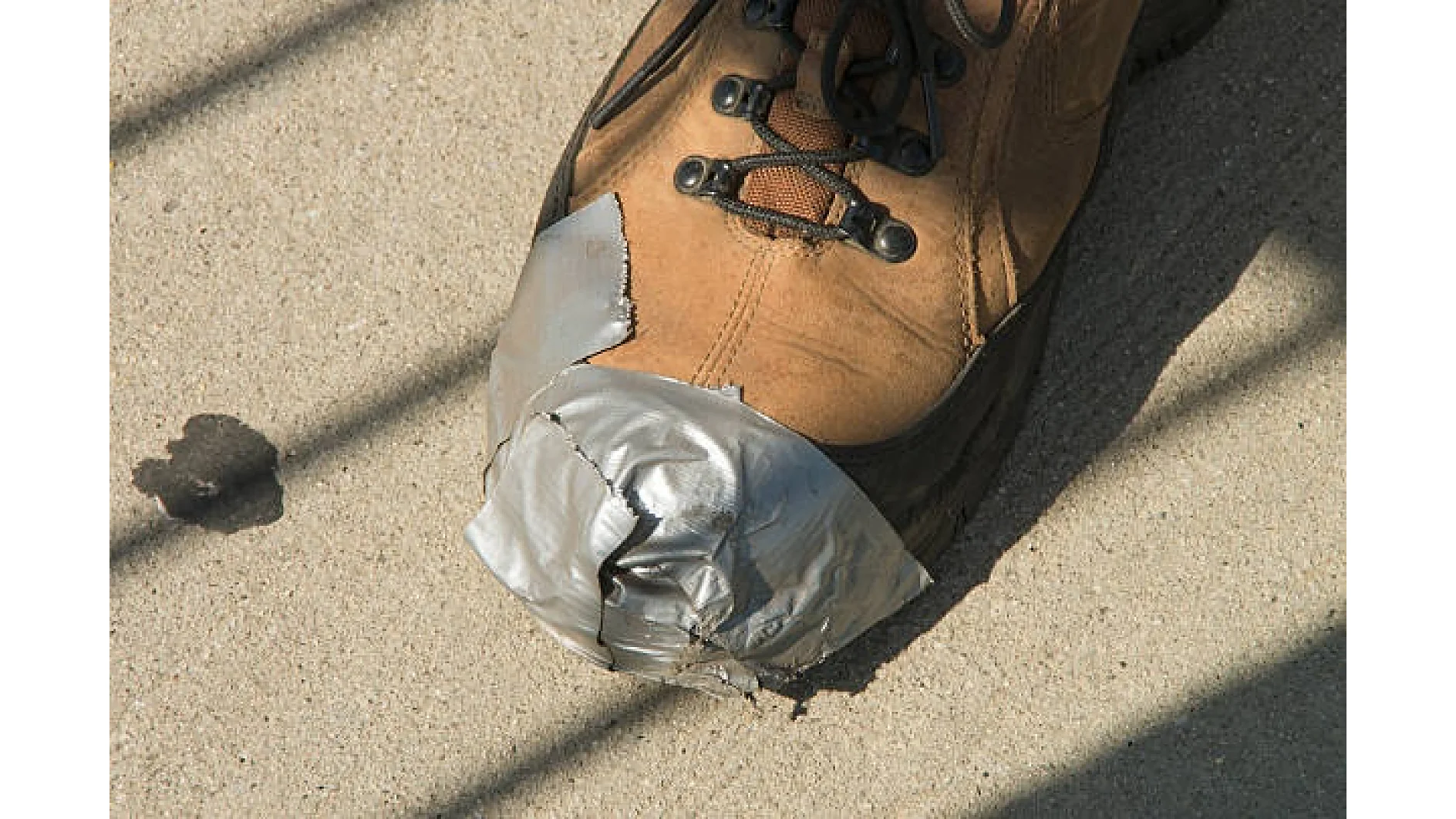 Duct Tape Shoe Repair