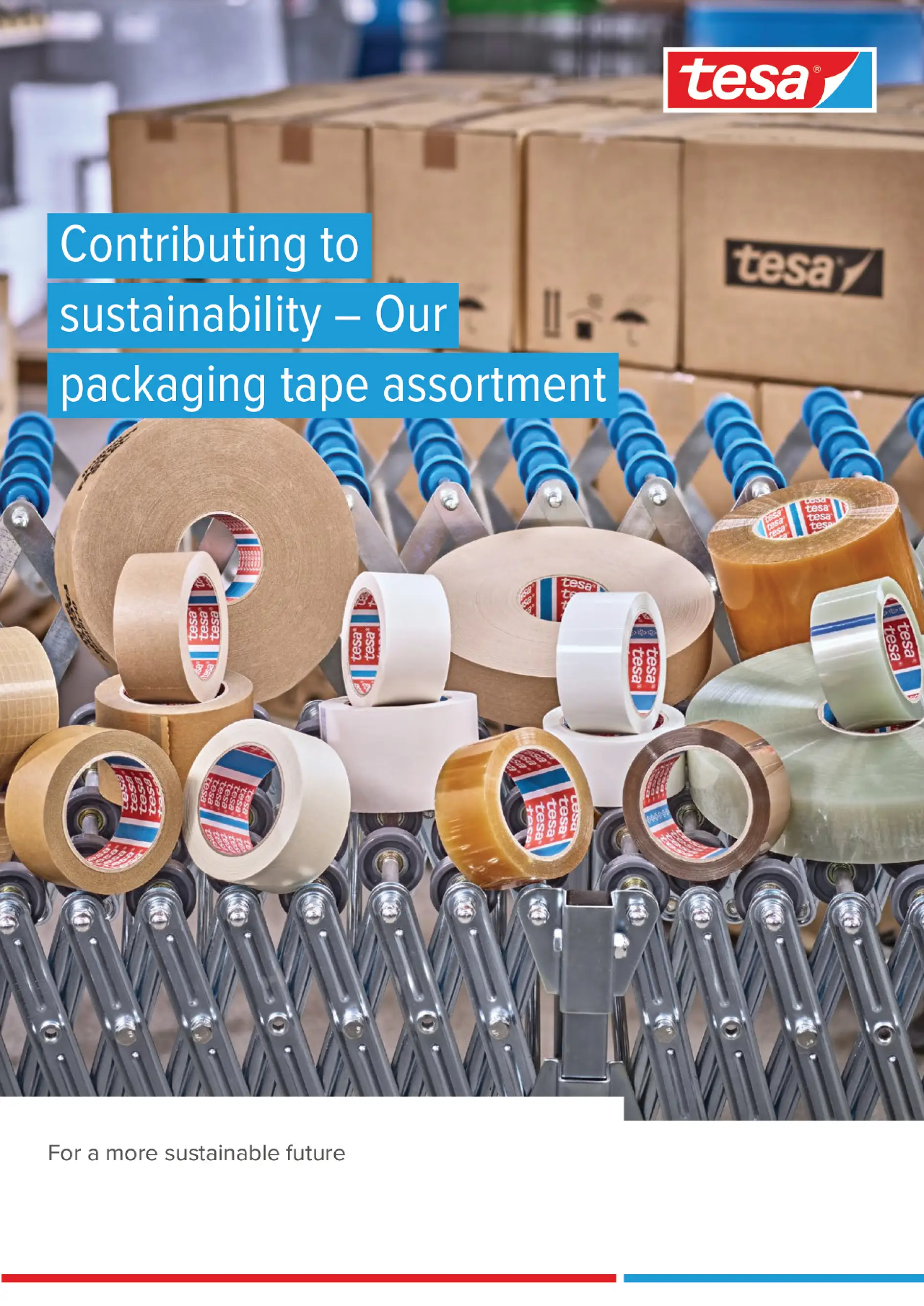 Contribuir a la sostenibilidad: nuestra gama de cintas de embalaje