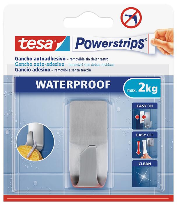 tesa Powerstrips® Waterproof Ganchos Metálicos - tesa