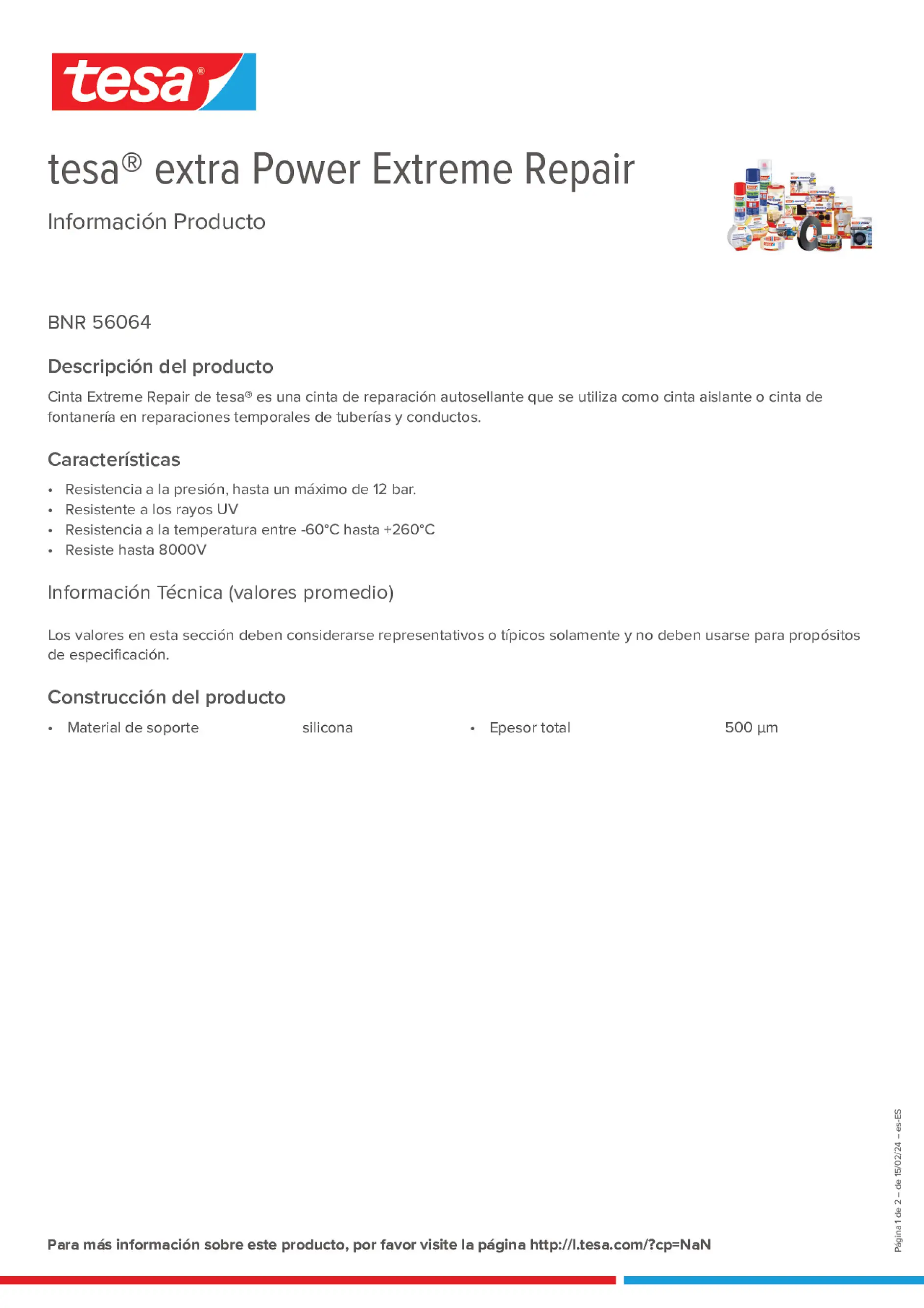 Product information_tesa® extra Power 56064_es-ES
