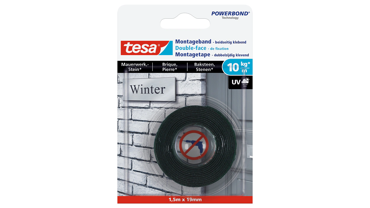 [en-en] tesa Smart Mounting System Mounting Tape 1,5x19 Brick