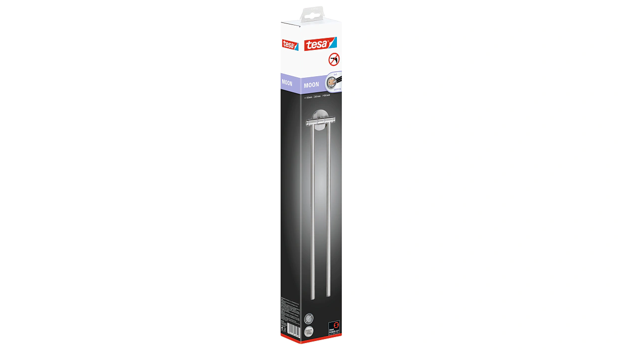 [en-en] tesa Moon 2-Armed Towel Holder