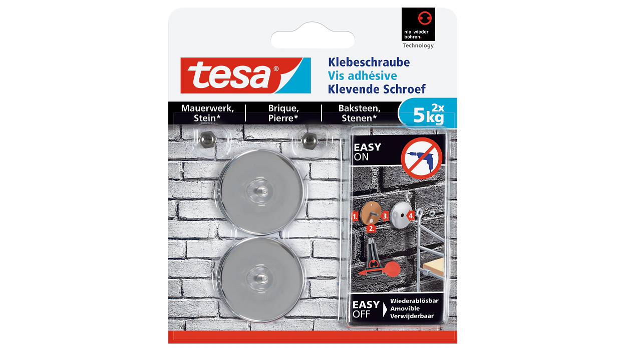 [en-en] tesa Smart Mounting System Adhesive Screw Round 5kg Brick