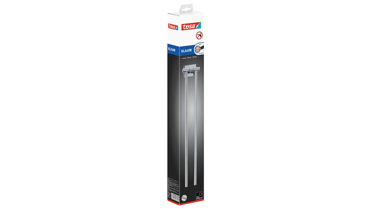 [en-en] tesa Klaam 2-Armed Towel Holder