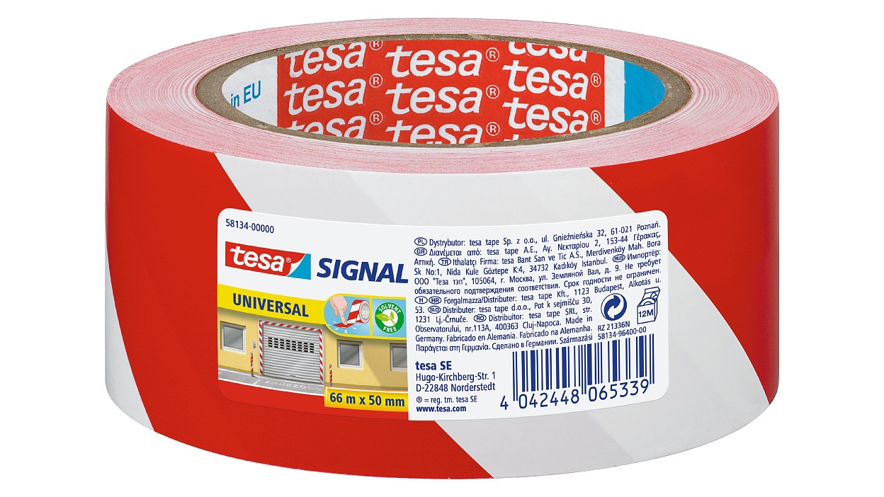 [en-en] tesapack Marking Tape Signal 50mmx66m, universal, red and white