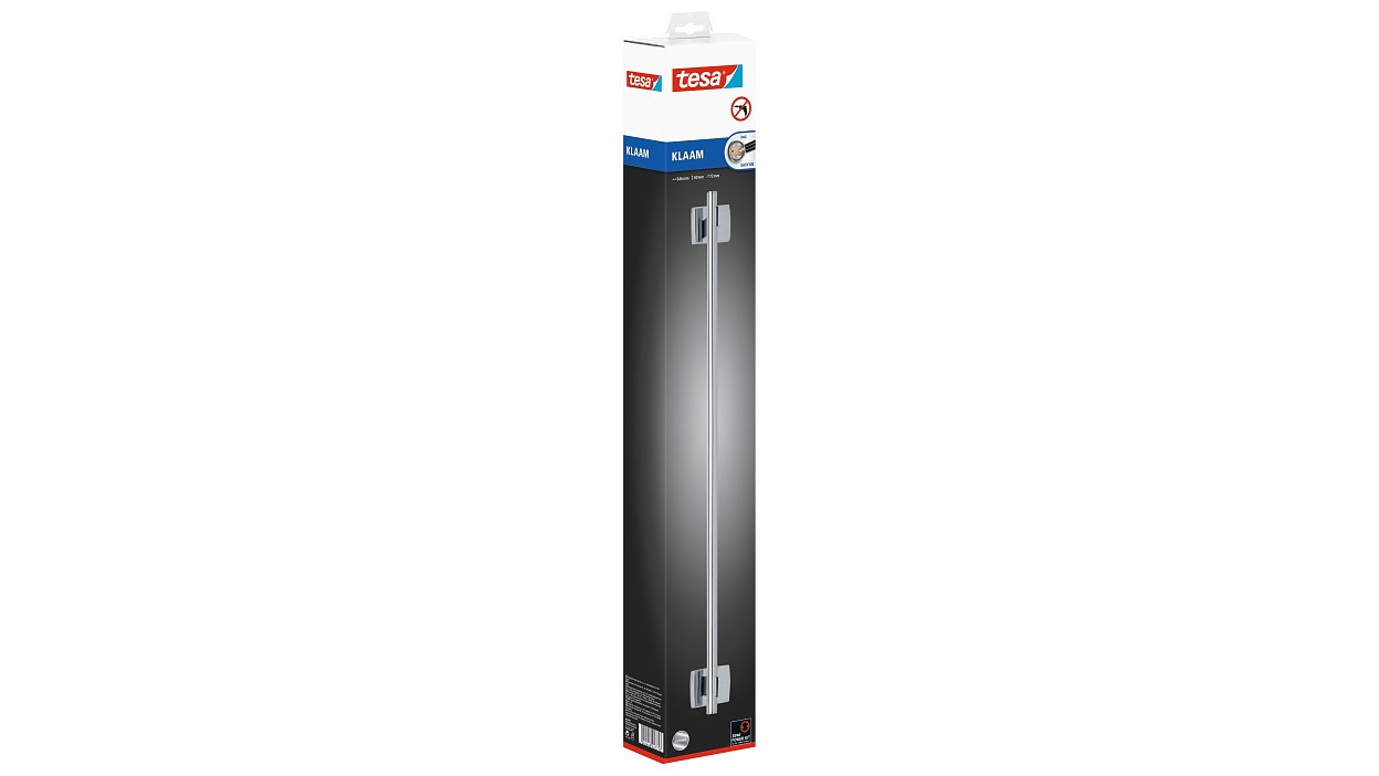 [en-en] tesa Klaam Bath Towel Rod Single