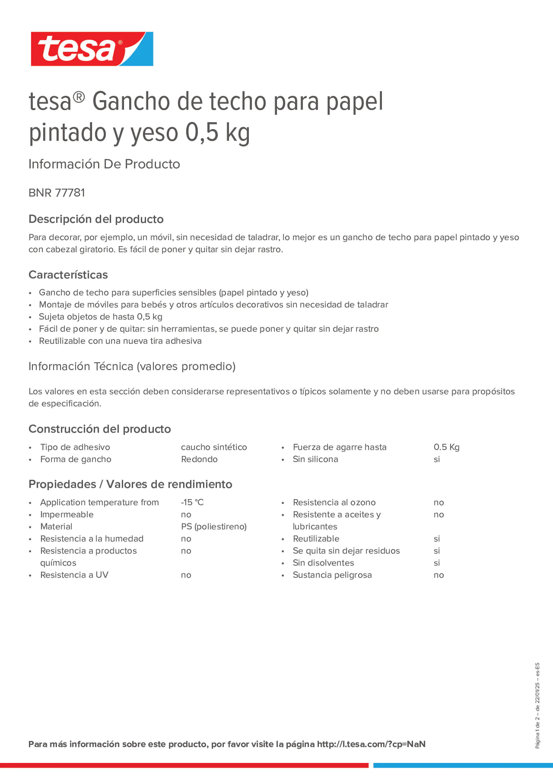 Product information_tesa® 77781_es-ES