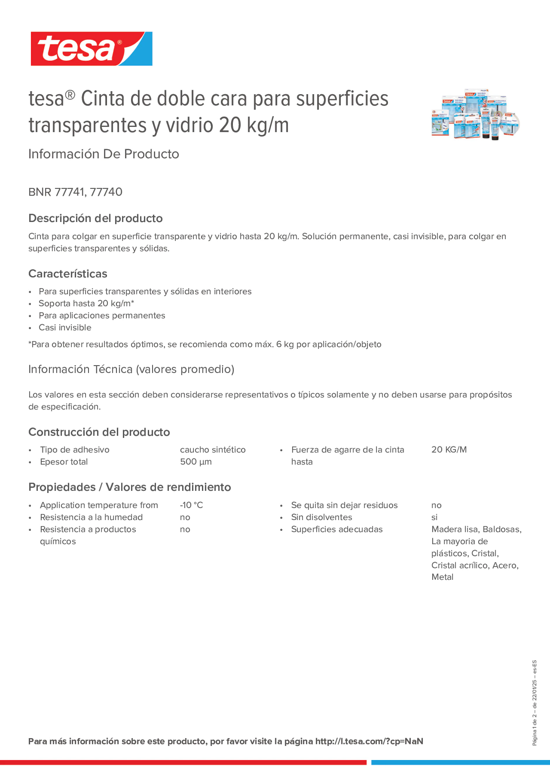 Product information_tesa® 77740_es-ES