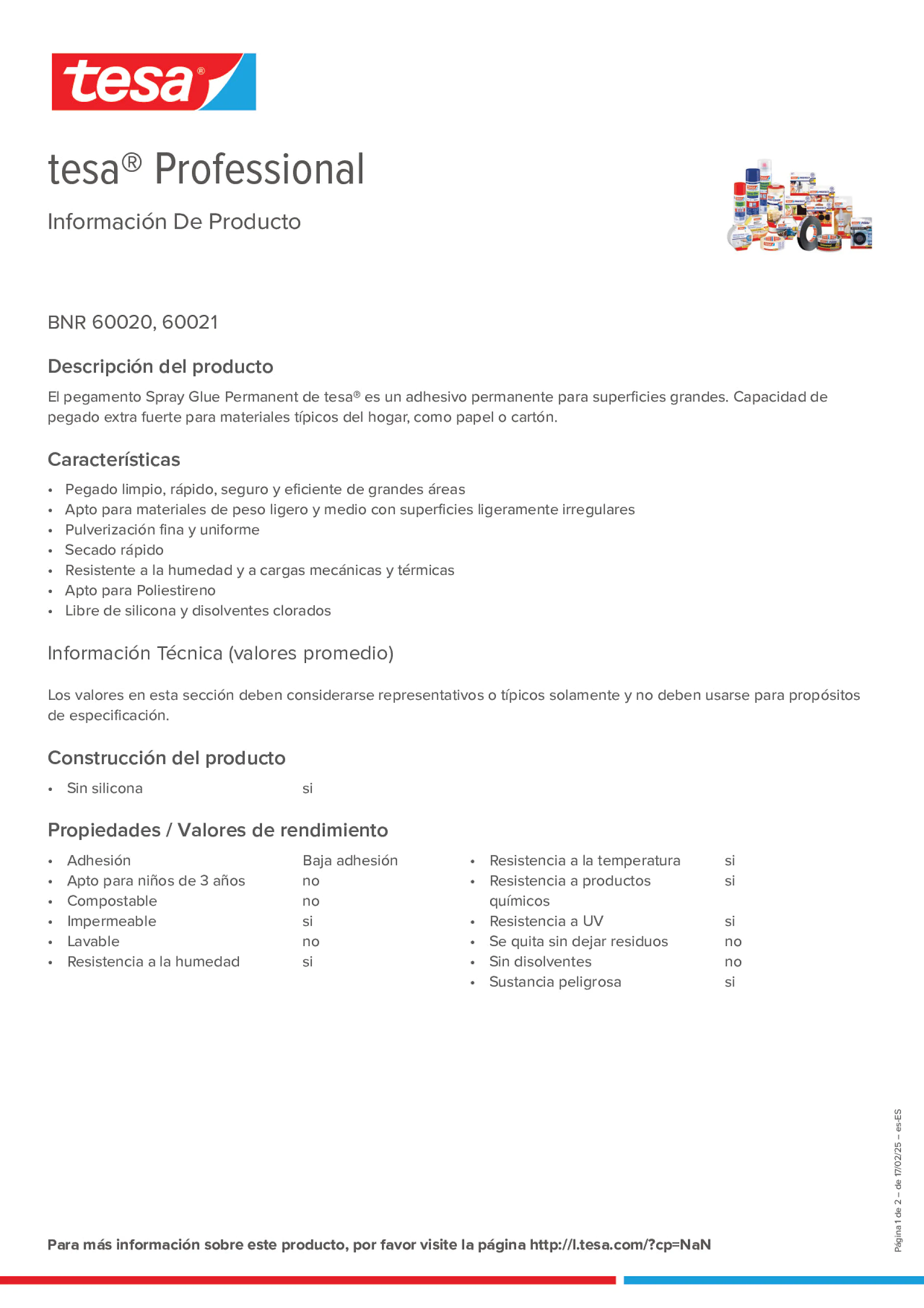 Product information_tesa® Professional 60021_es-ES