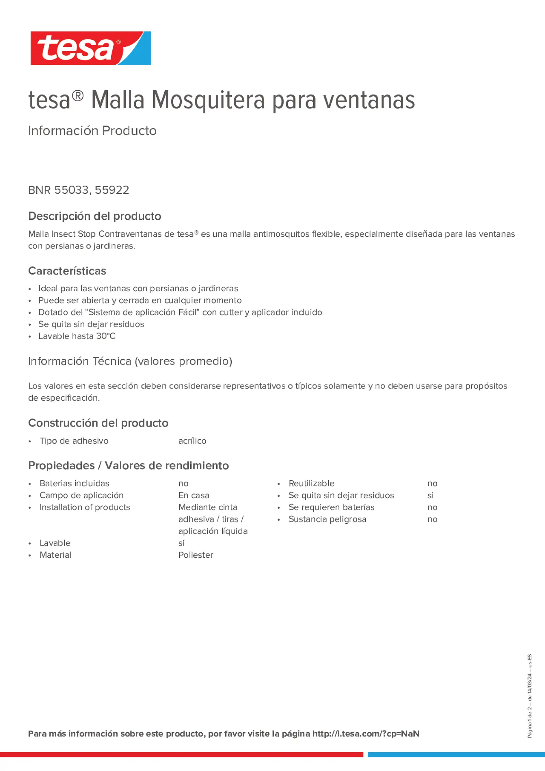 Product information_tesa® 55033_es-ES