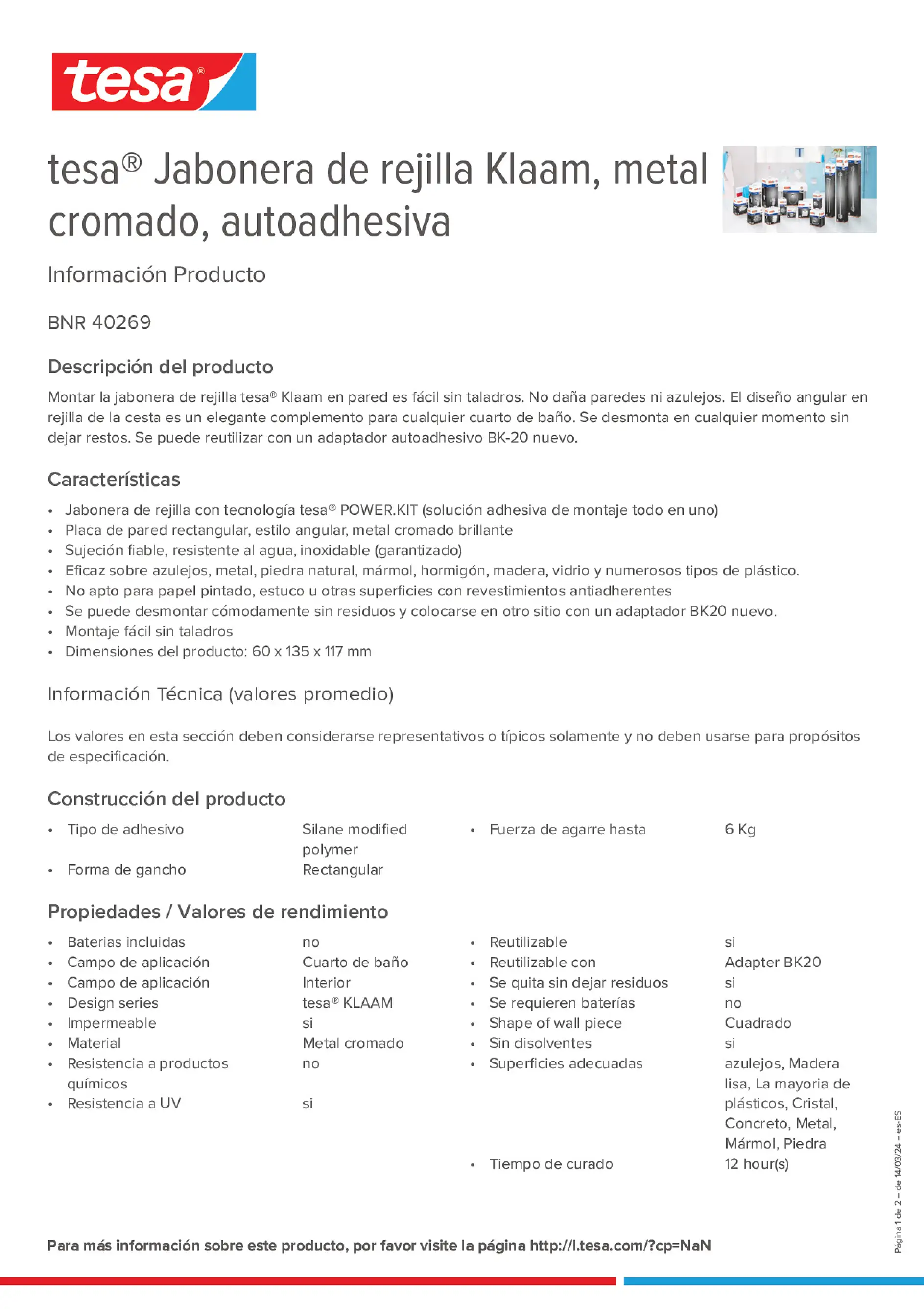 Product information_tesa® 40269_es-ES