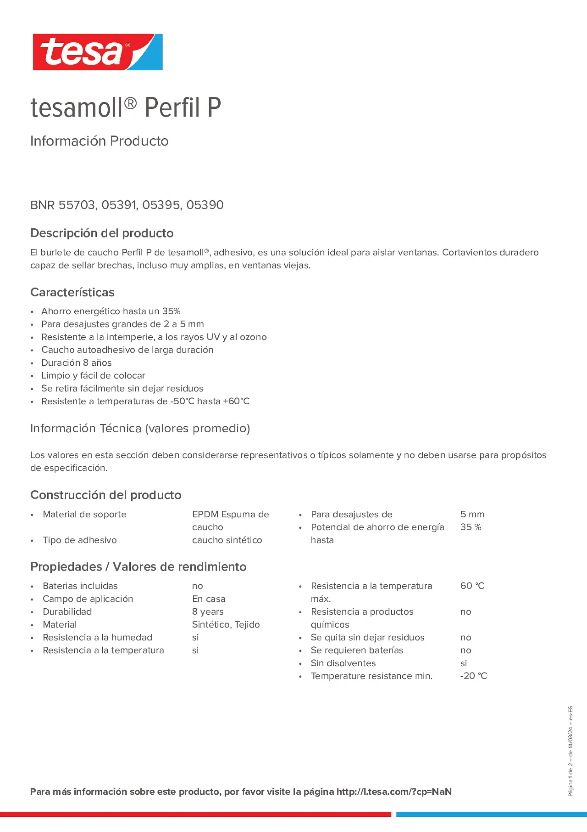 Product information_tesamoll® 5366_es-ES