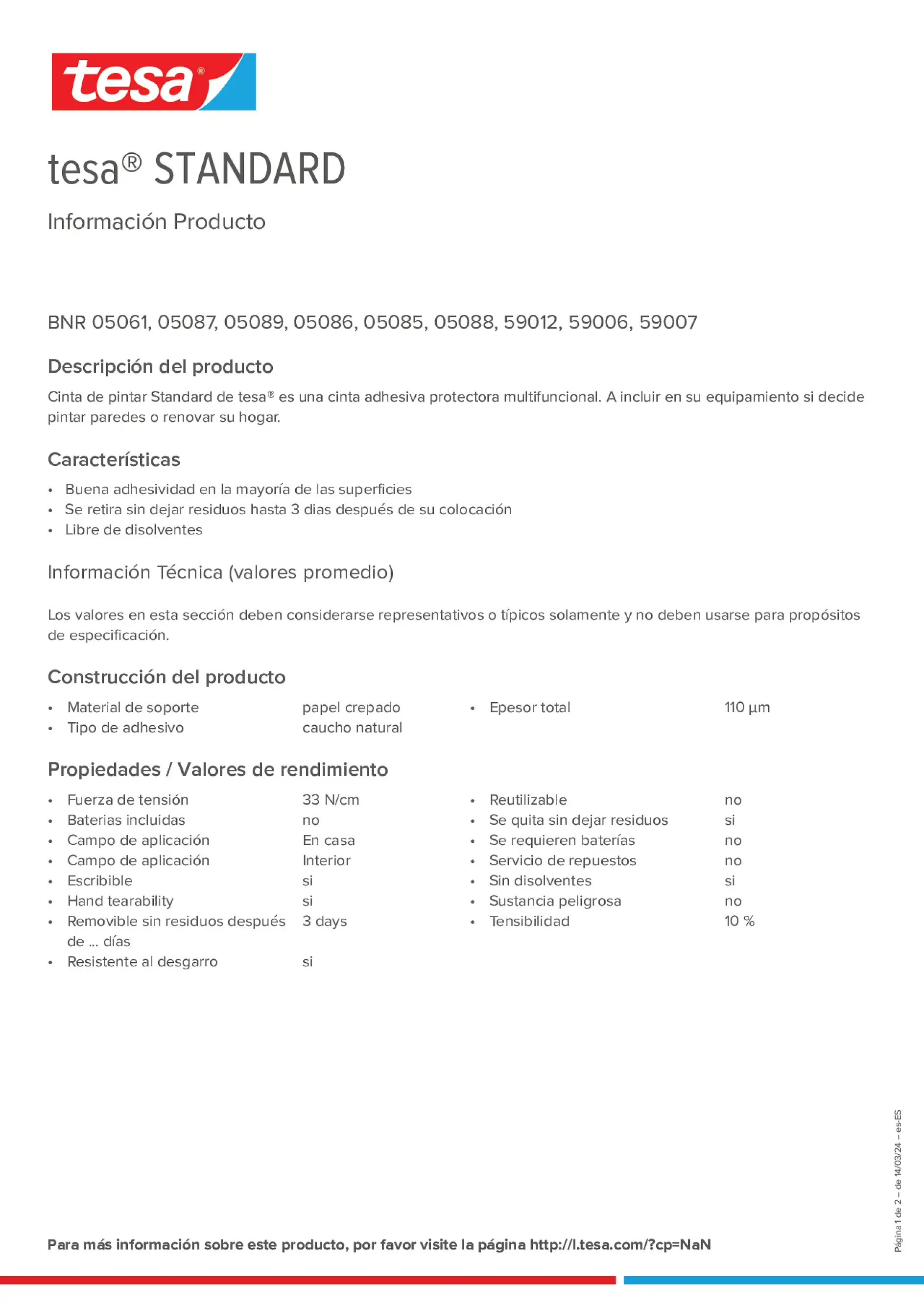 Product information_tesa® 59005_es-ES
